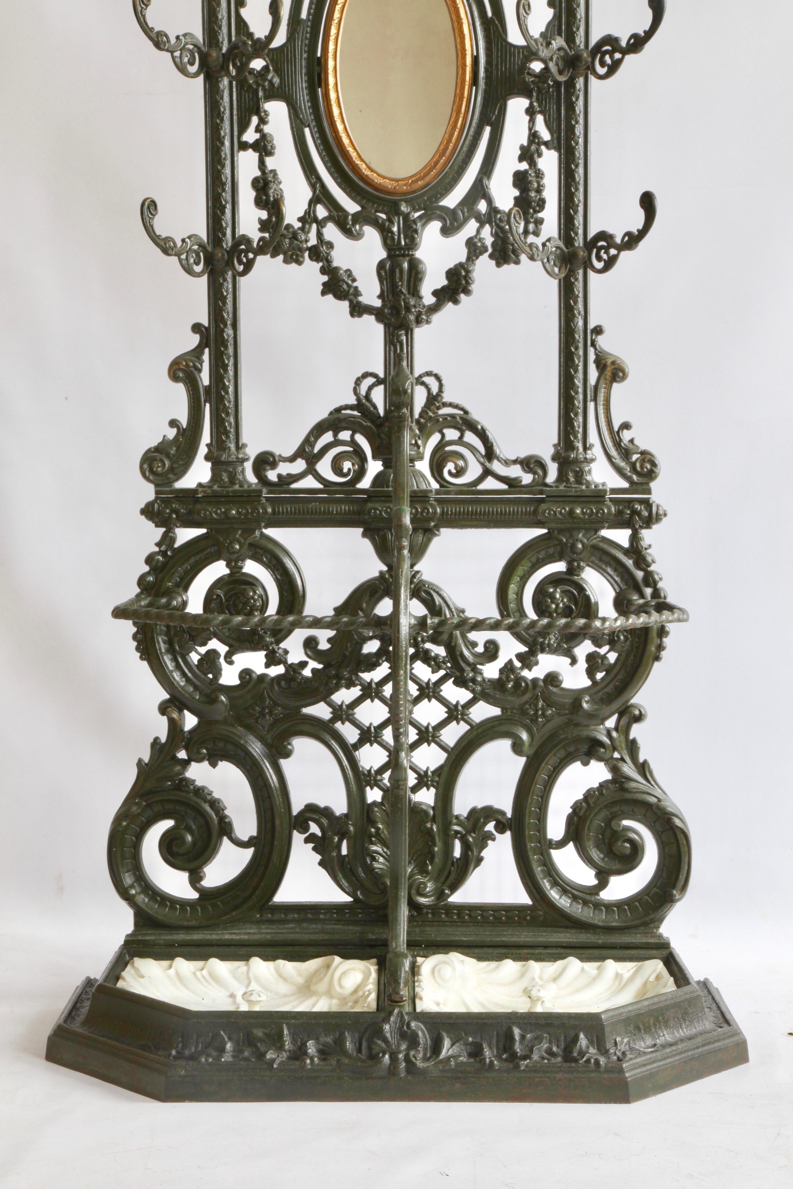 wrought iron hat stand