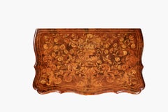 Early 19th Century Neat Sized Dutch Walnut Marquetry Bombe Chest