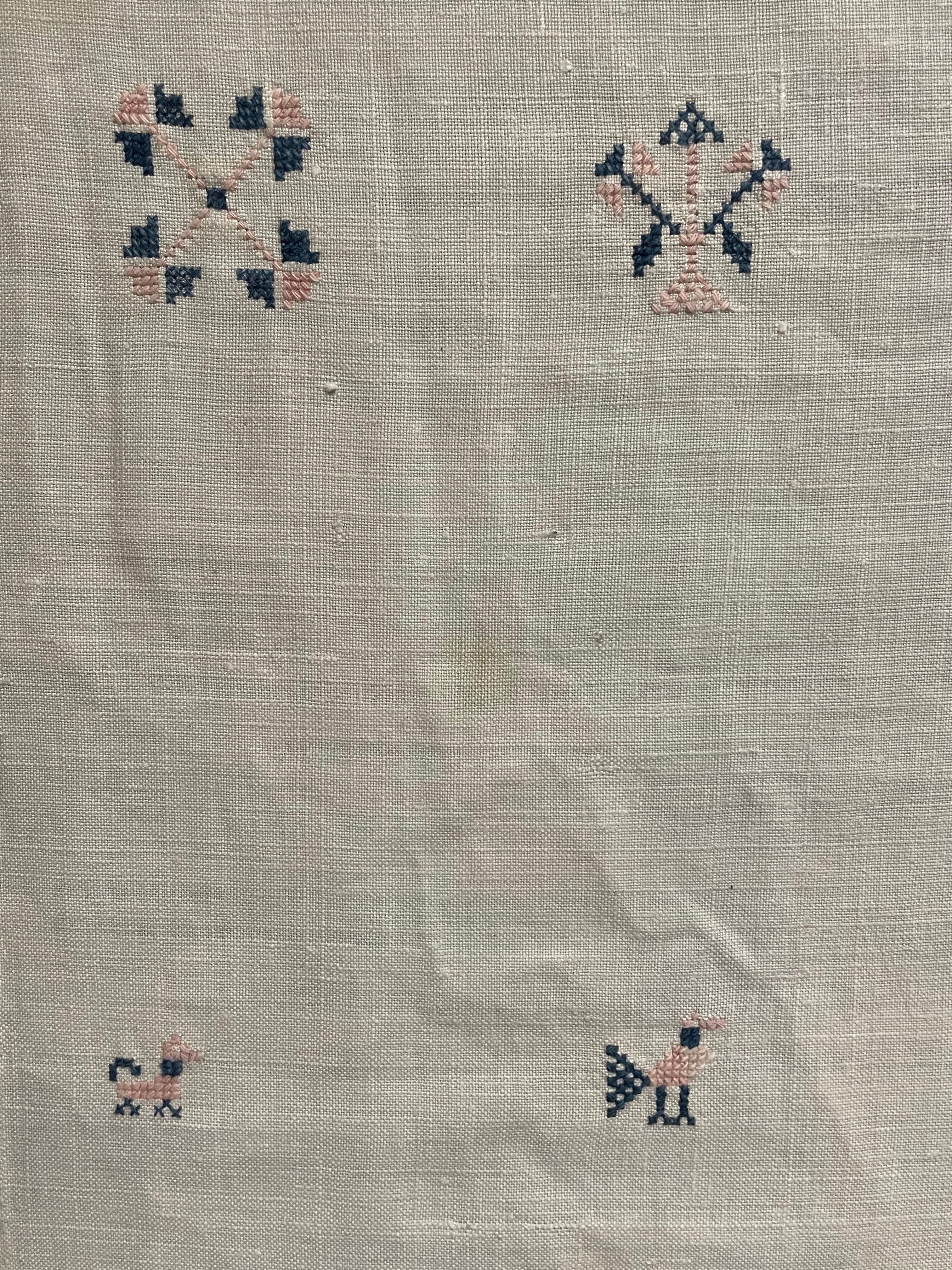 Nadelspitzearbeiten des frühen 19. Jahrhunderts „Show Towel“ datiert 1836 im Angebot 6