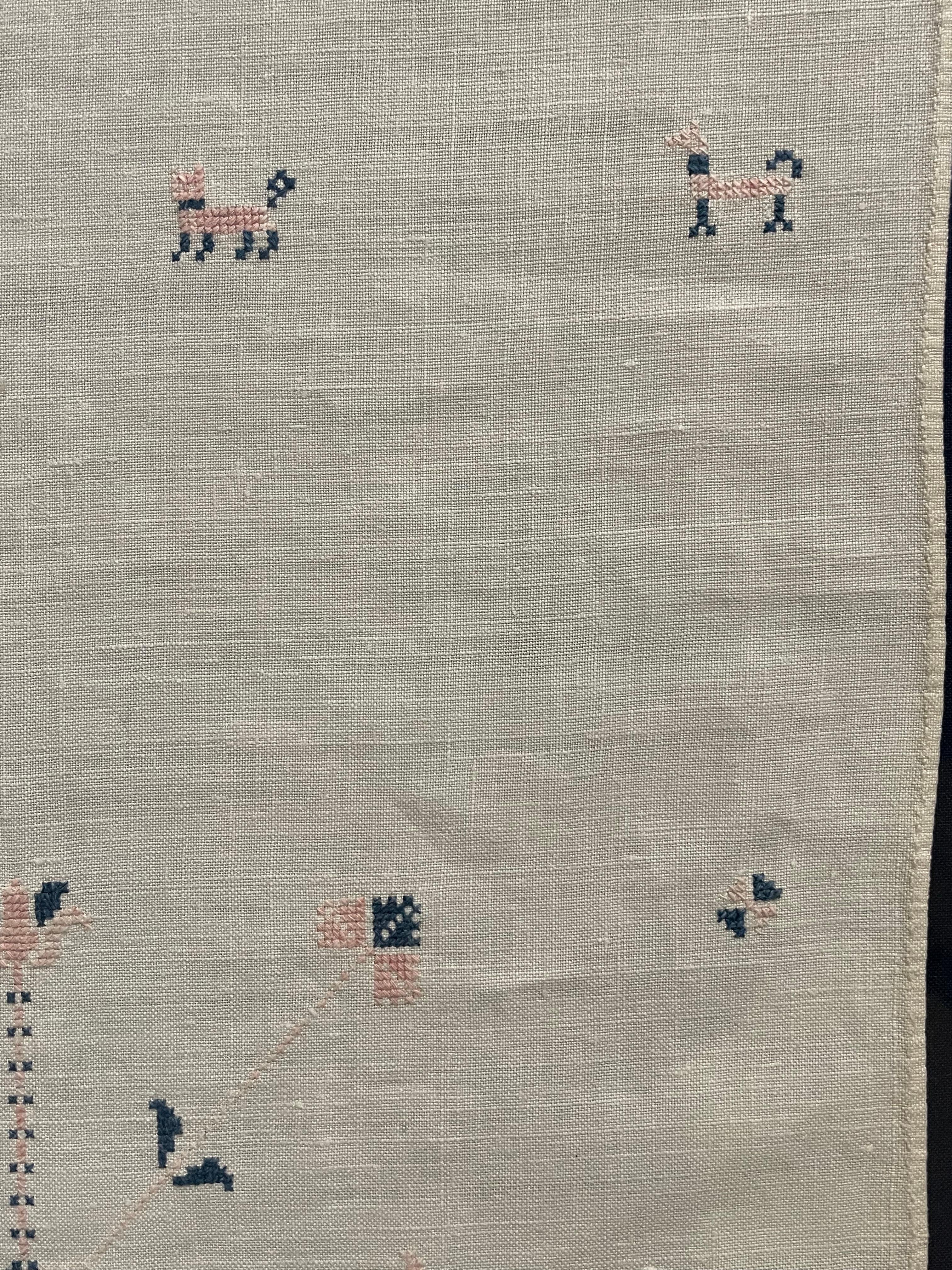 Nadelspitzearbeiten des frühen 19. Jahrhunderts „Show Towel“ datiert 1836 im Angebot 8