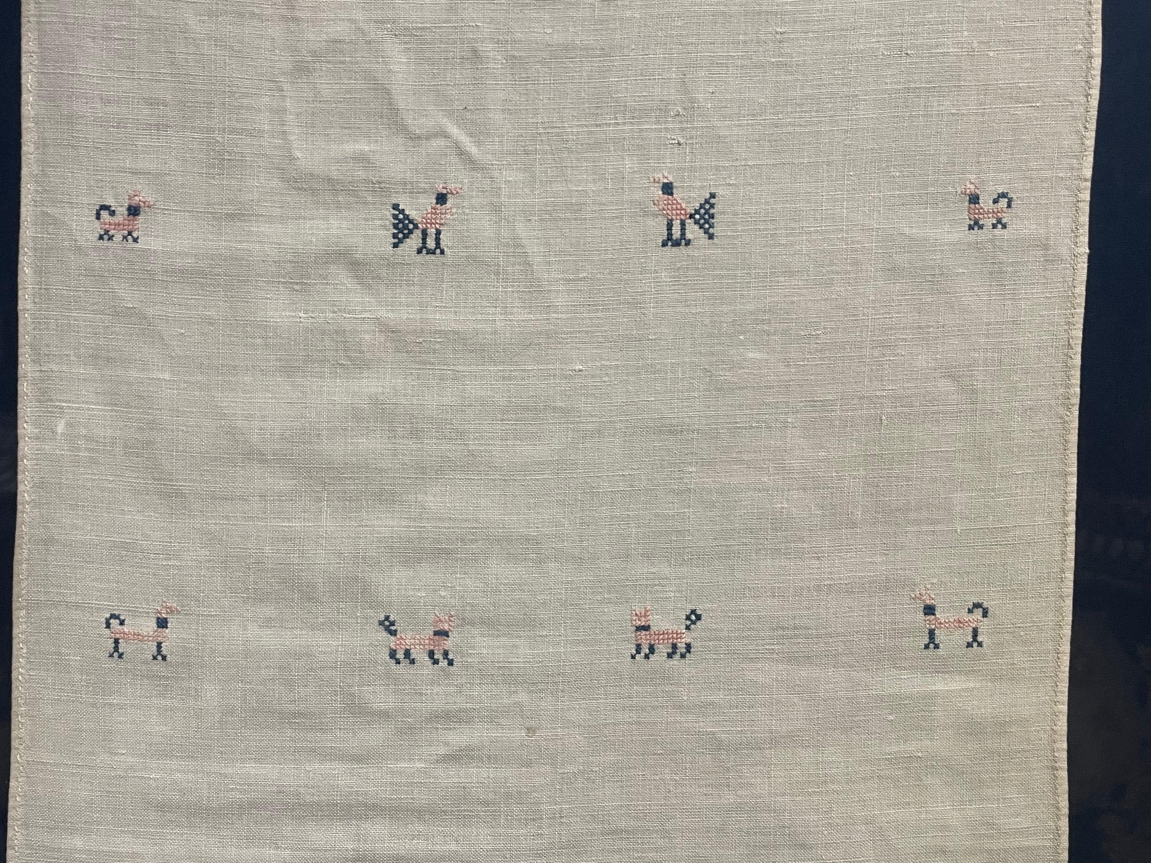 Nadelspitzearbeiten des frühen 19. Jahrhunderts „Show Towel“ datiert 1836 im Angebot 2