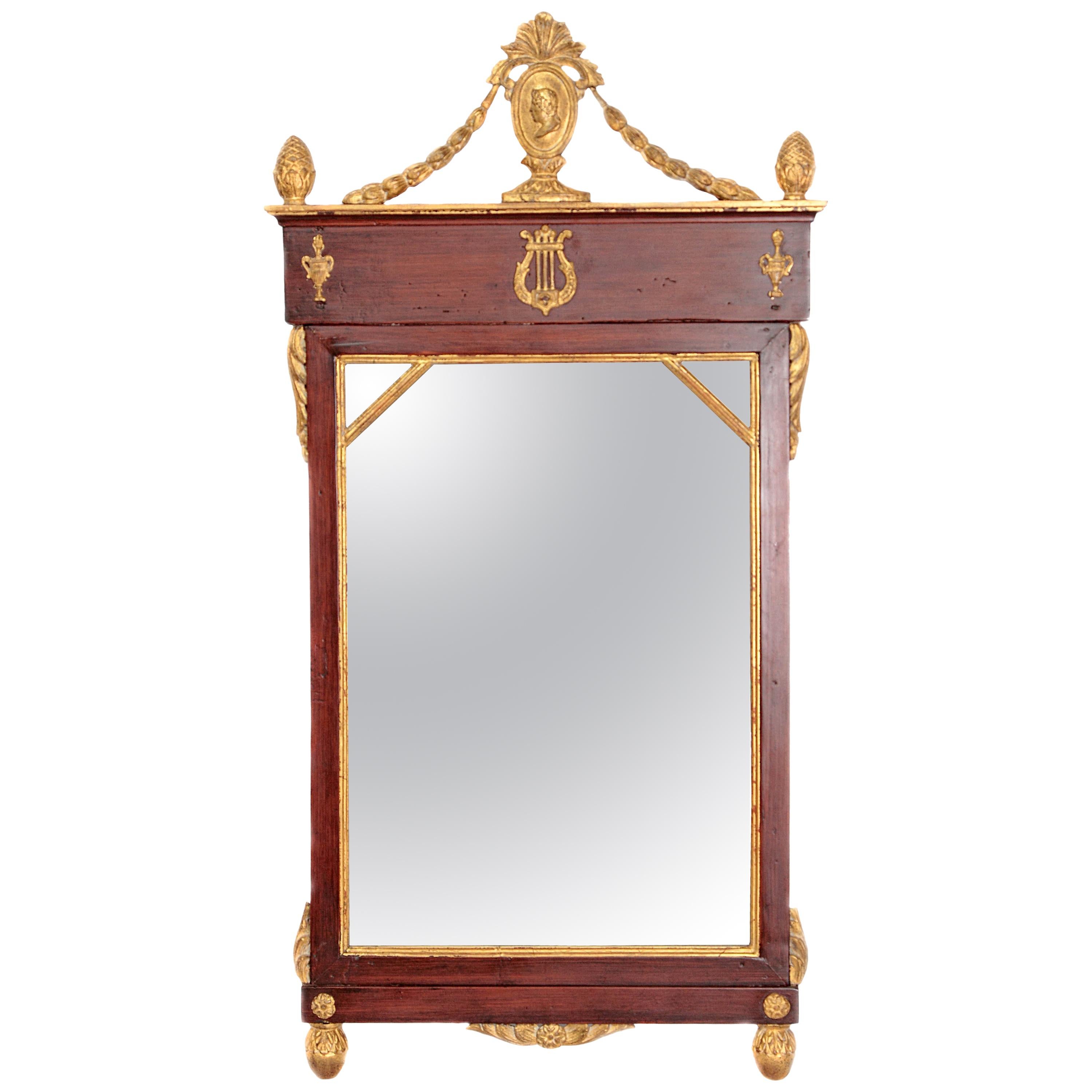 Miroir néoclassique du début du 19e siècle