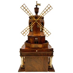 Early 19th Century Neoclassical Automaton Windmill Sewing Box