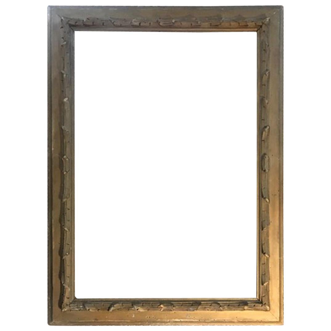 Italy Early 19th Century Neoclassical Rectangular Wood Frame  For Sale