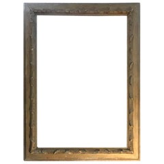 Antique Italy Early 19th Century Neoclassical Rectangular Wood Frame 