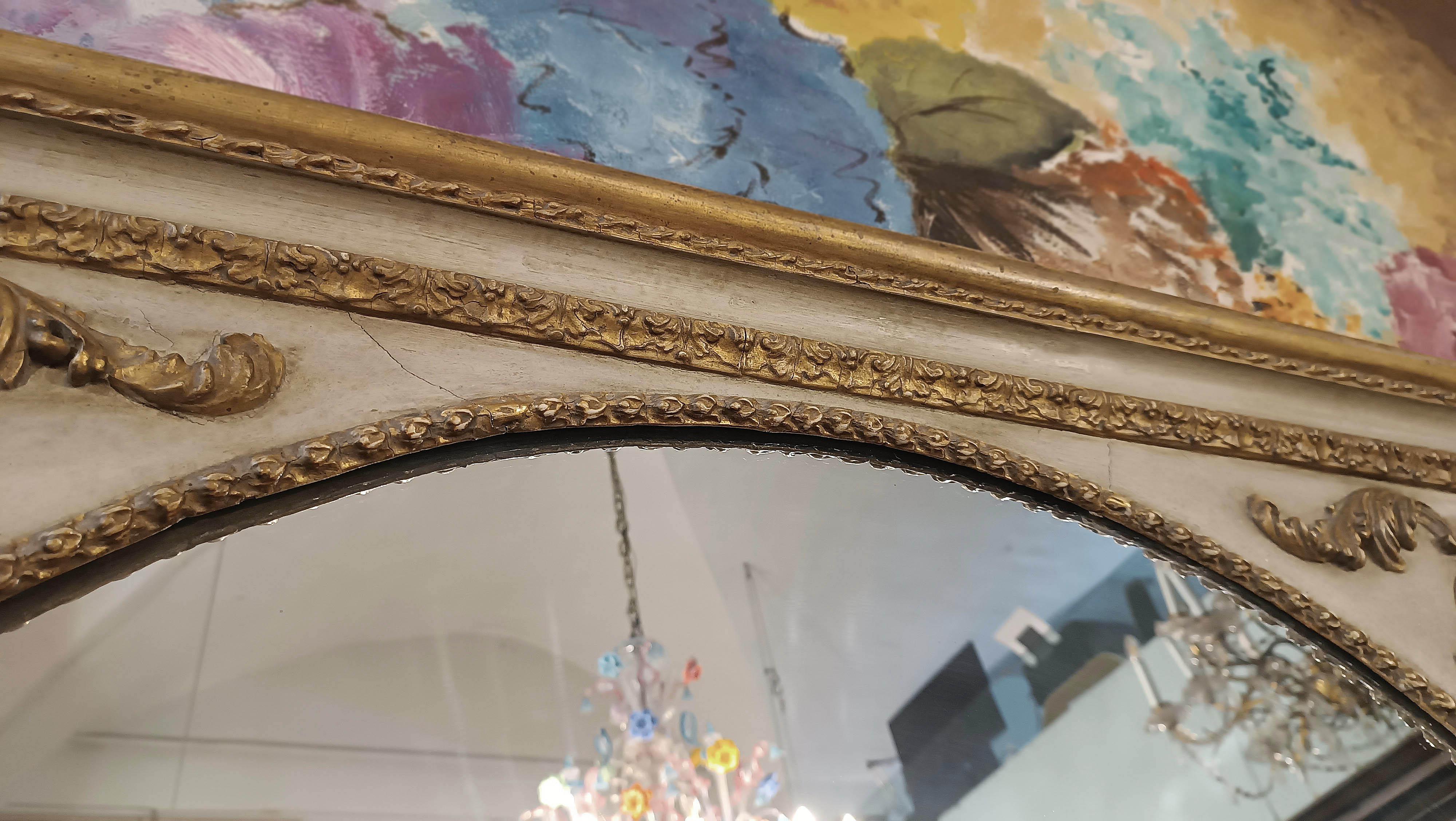 EARLY 19th CENTURY NEOCLASSICAL SQUARE MIRROR In Good Condition For Sale In Firenze, FI