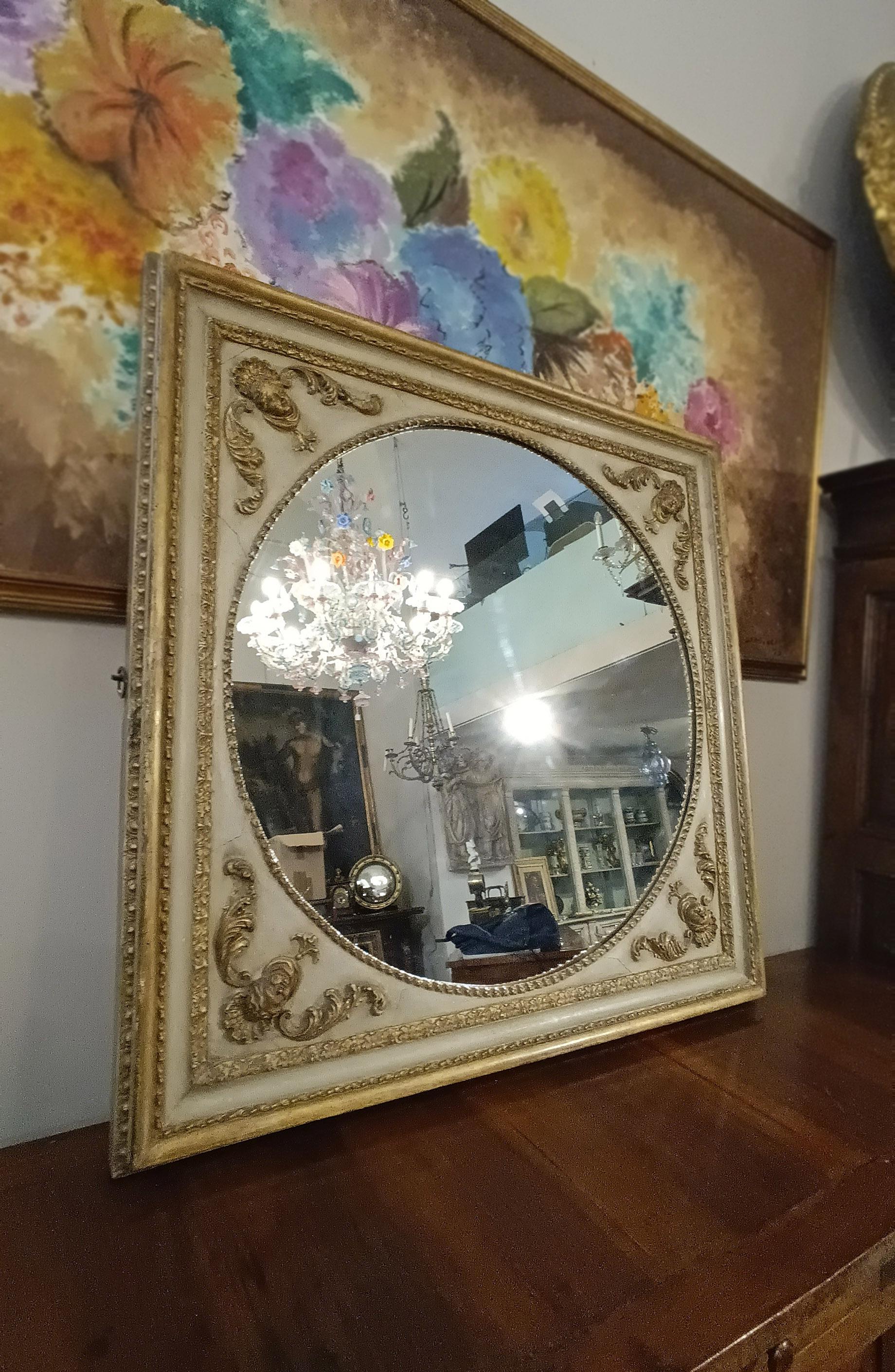 EARLY 19th CENTURY NEOCLASSICAL SQUARE MIRROR For Sale 1