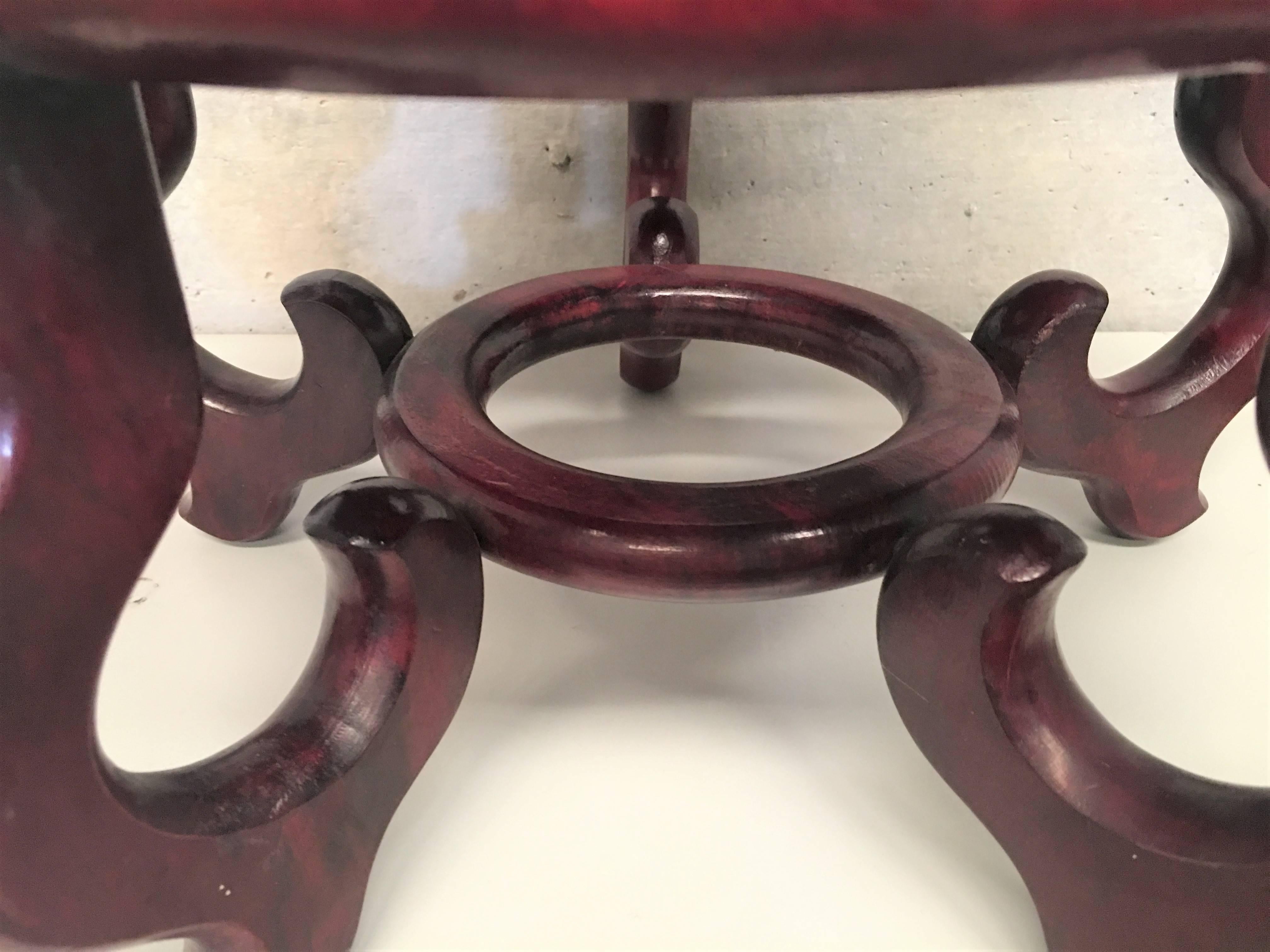 20th Century Early 19th Century New England Carved Mahogany Planter or Vase Stand