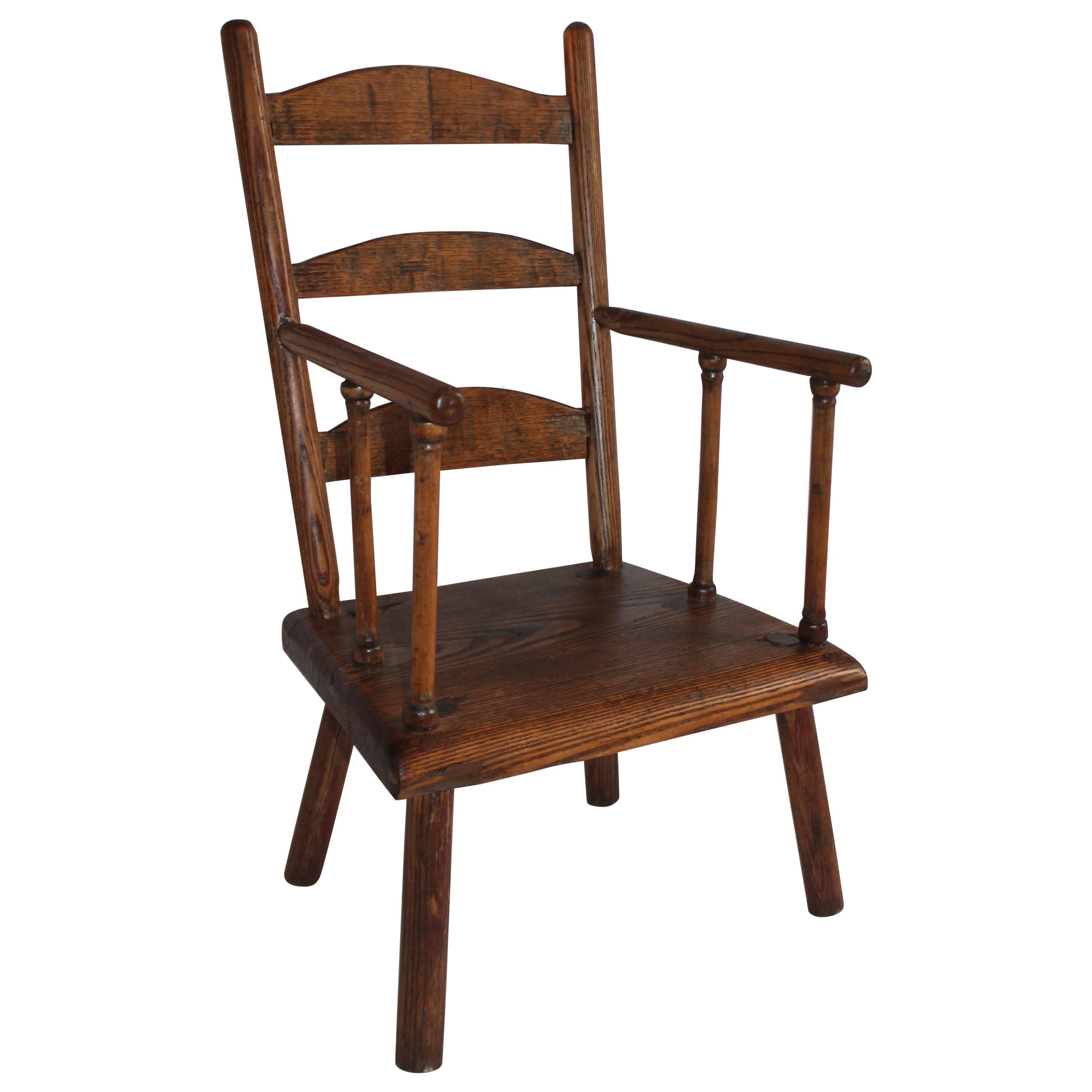 Early 19th Century New England Child's Chair For Sale