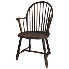 Early 19th Century New England Windsor Armchair