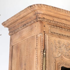 Buffet en chêne blanchi de Normandie du début du XIXe siècle