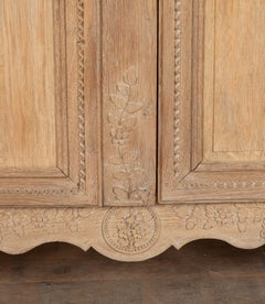 Early 19th Century Normandy Oak Marriage Armoire