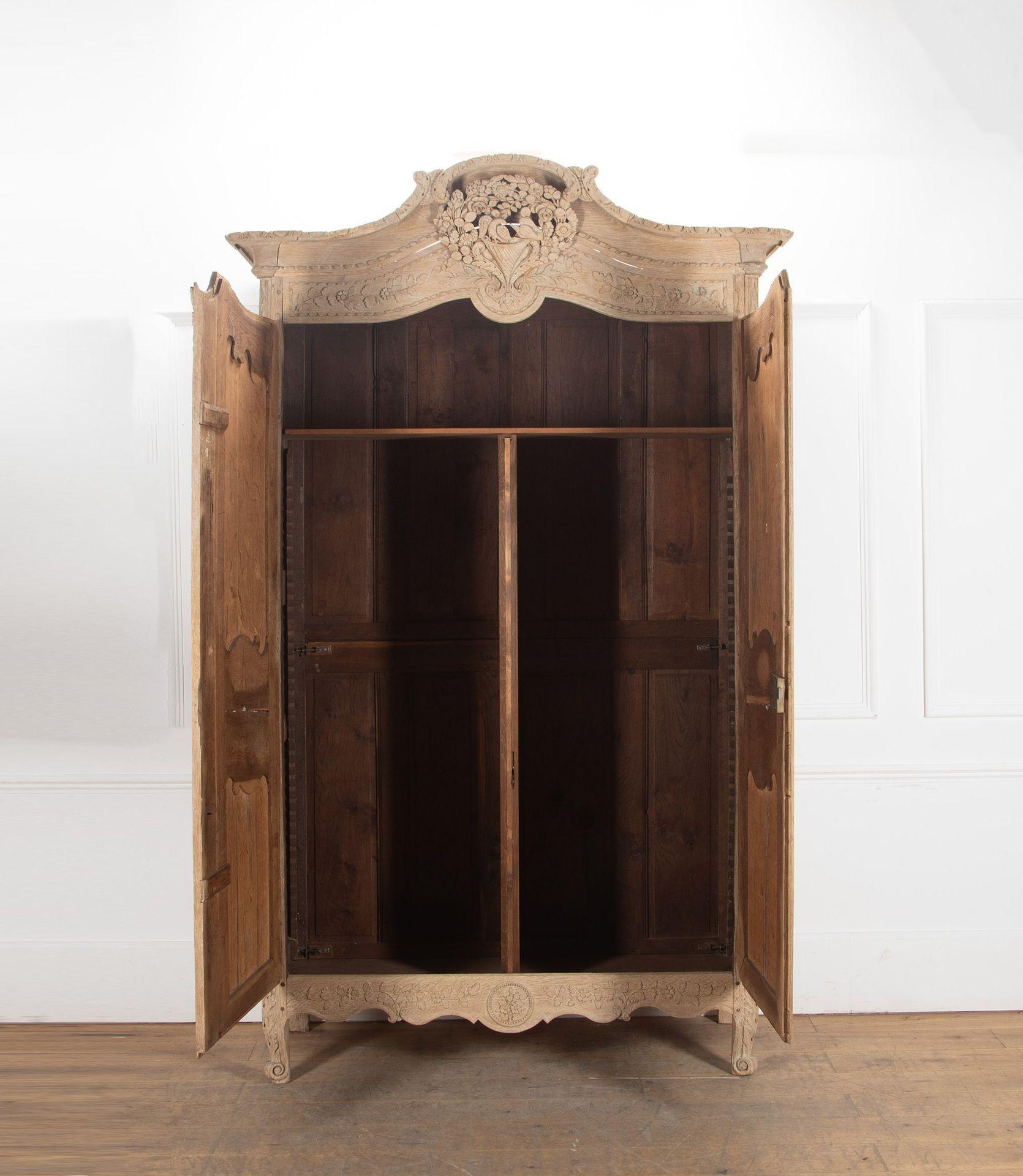 Mid-19th Century Early 19th Century Normandy Oak Marriage Armoire For Sale