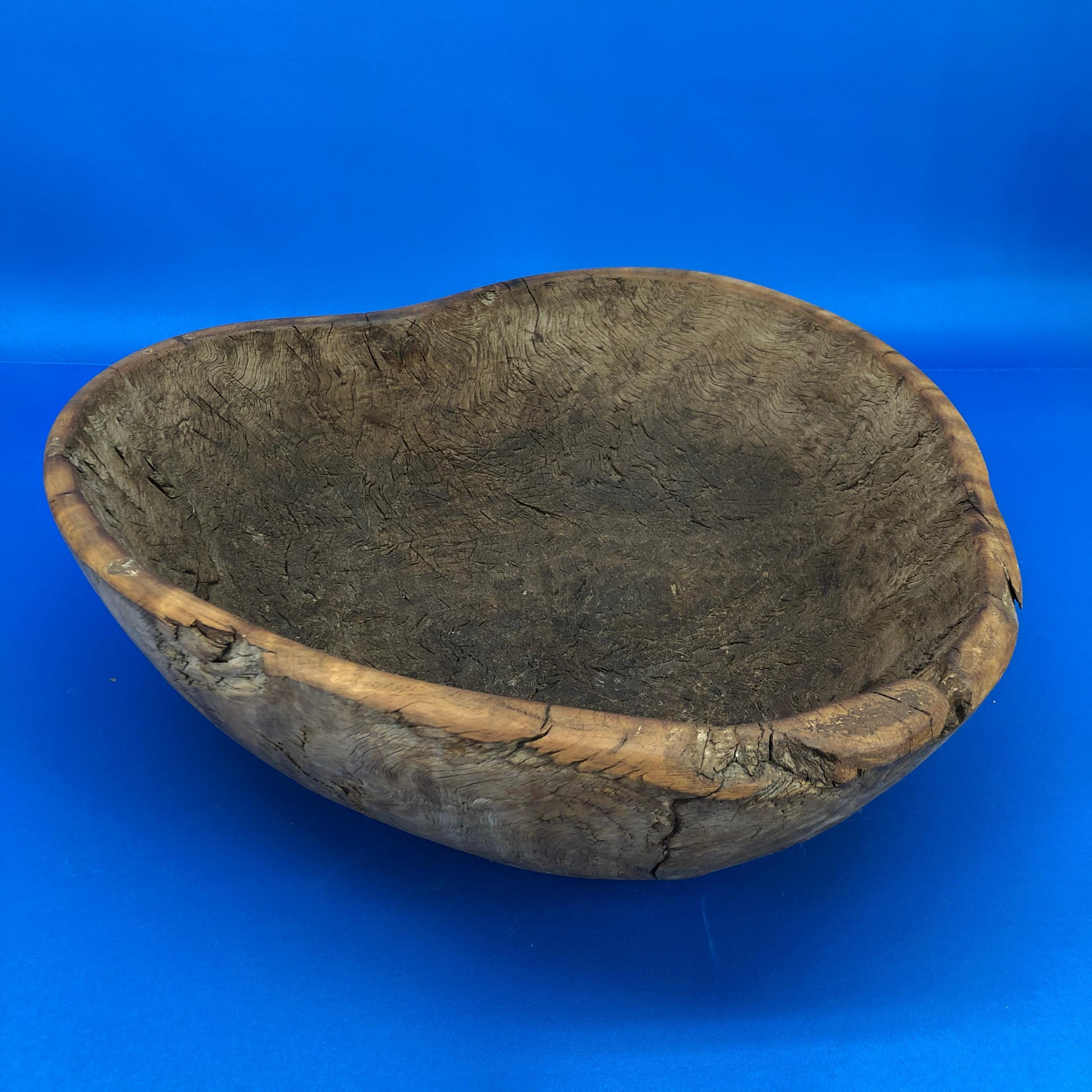 Early 19th Century Norwegian Wooden Heart Shaped Bowl 5