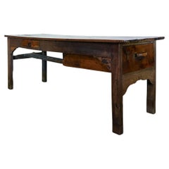 Early 19th Century Oak and Ash Farmhouse Dining Table