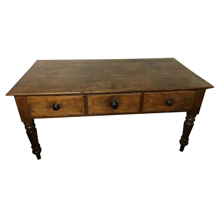 Early 19th Century Oak and Walnut Server For Sale