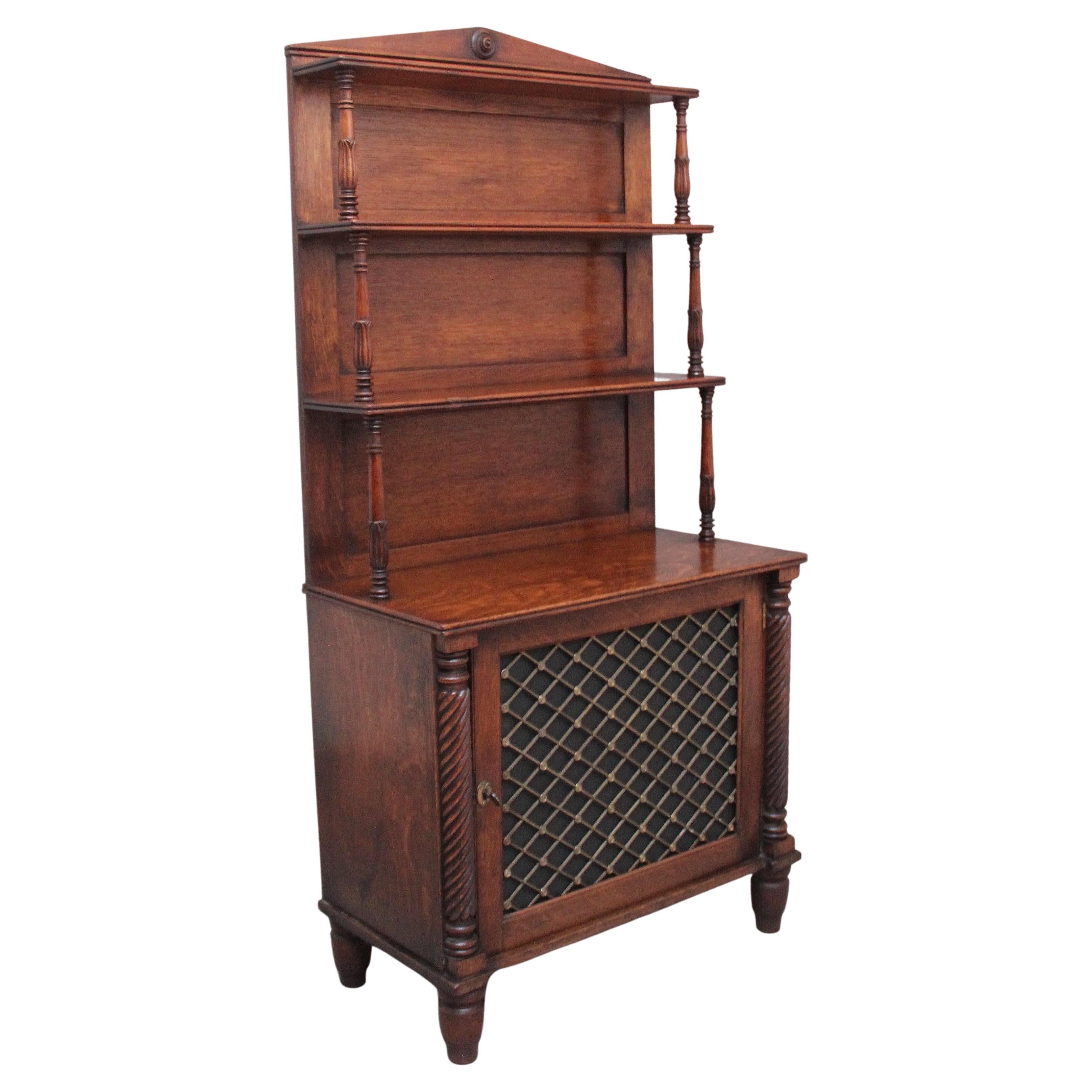 Early 19th Century Oak Bookcase Cabinet