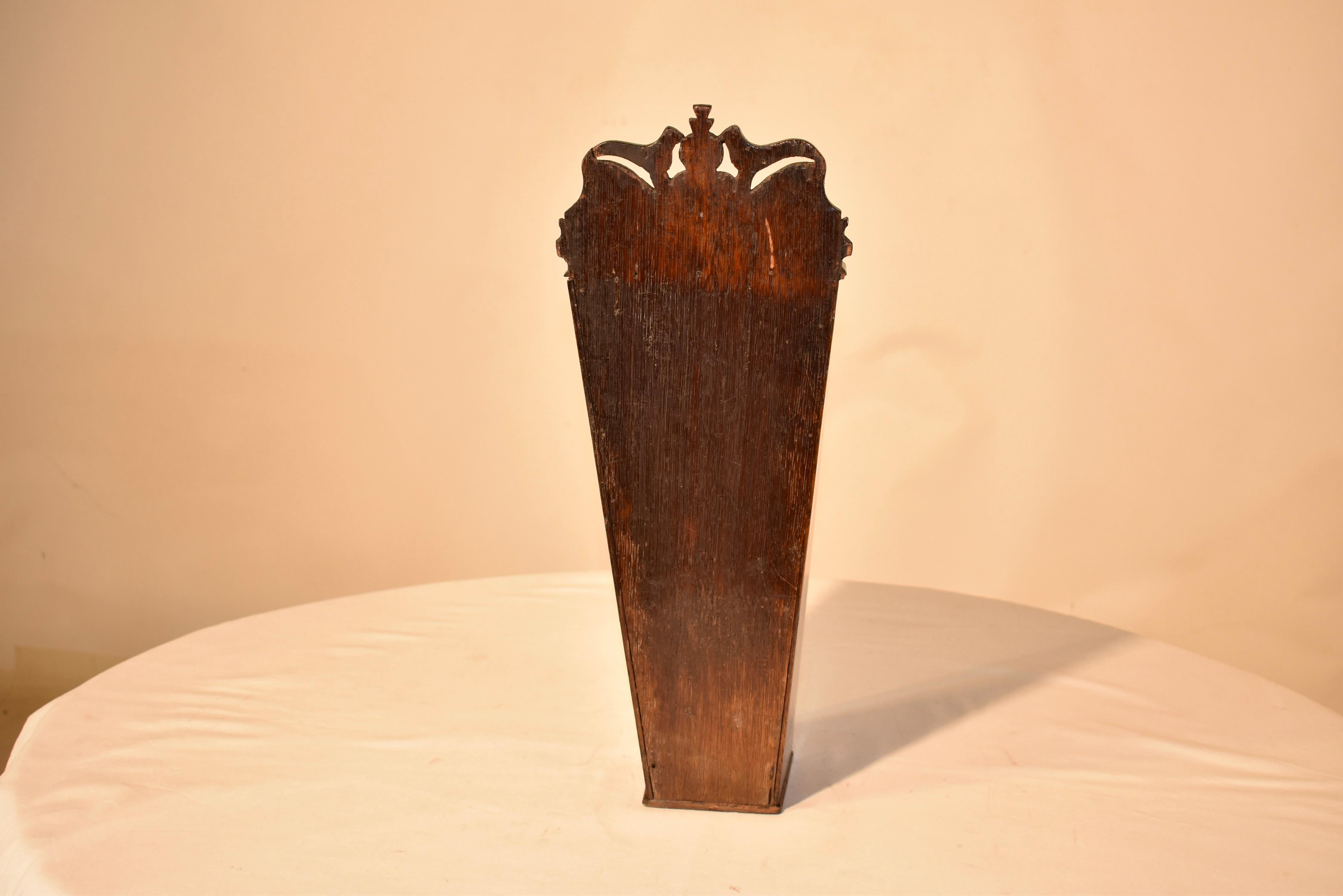 Early 19th Century Oak Candle box from England For Sale 2