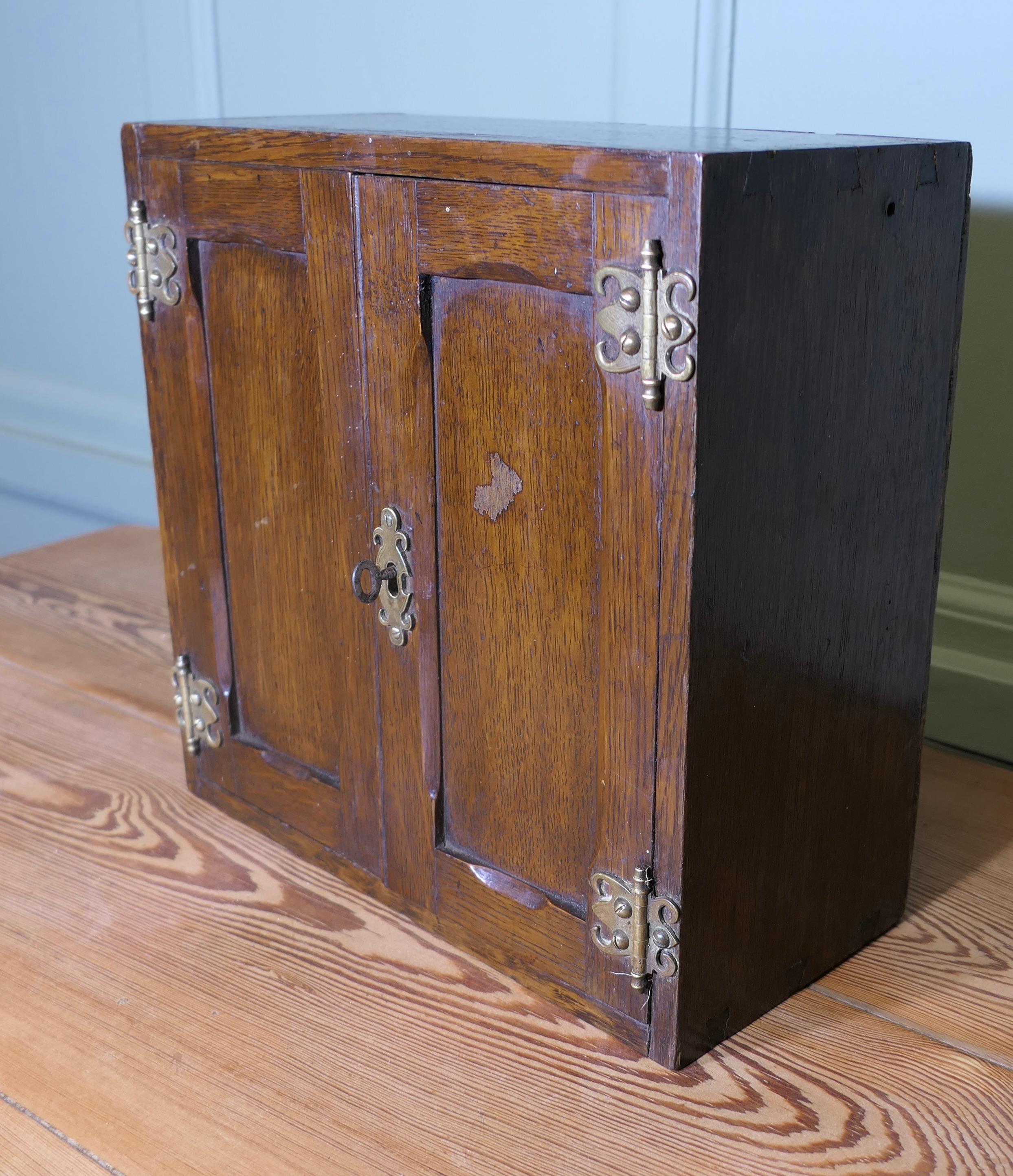 Early 19th century Oak Cupboard   A very attractive piece with 2 doors In Good Condition In Godshill, Isle of Wight