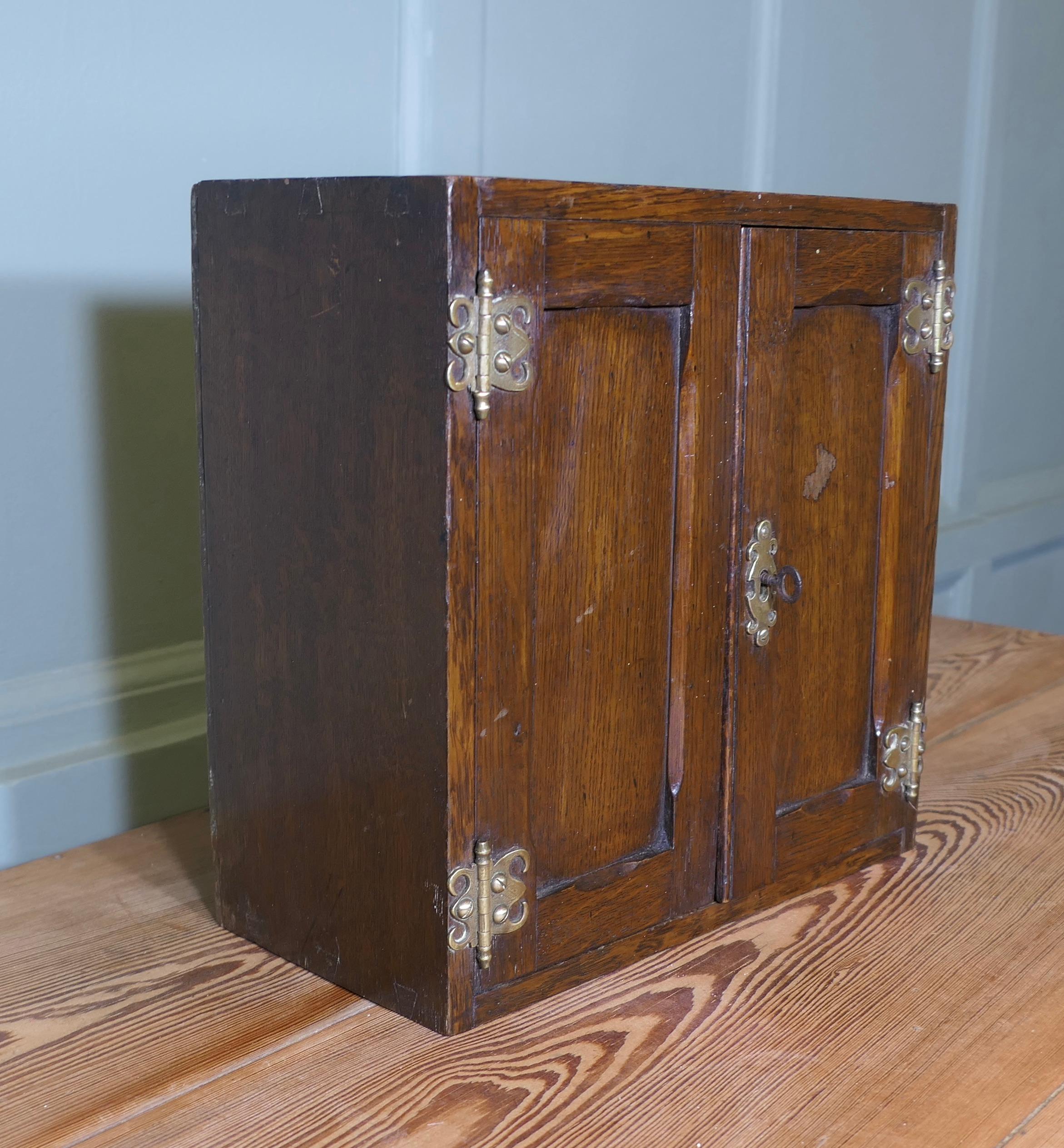 19th Century Early 19th century Oak Cupboard   A very attractive piece with 2 doors
