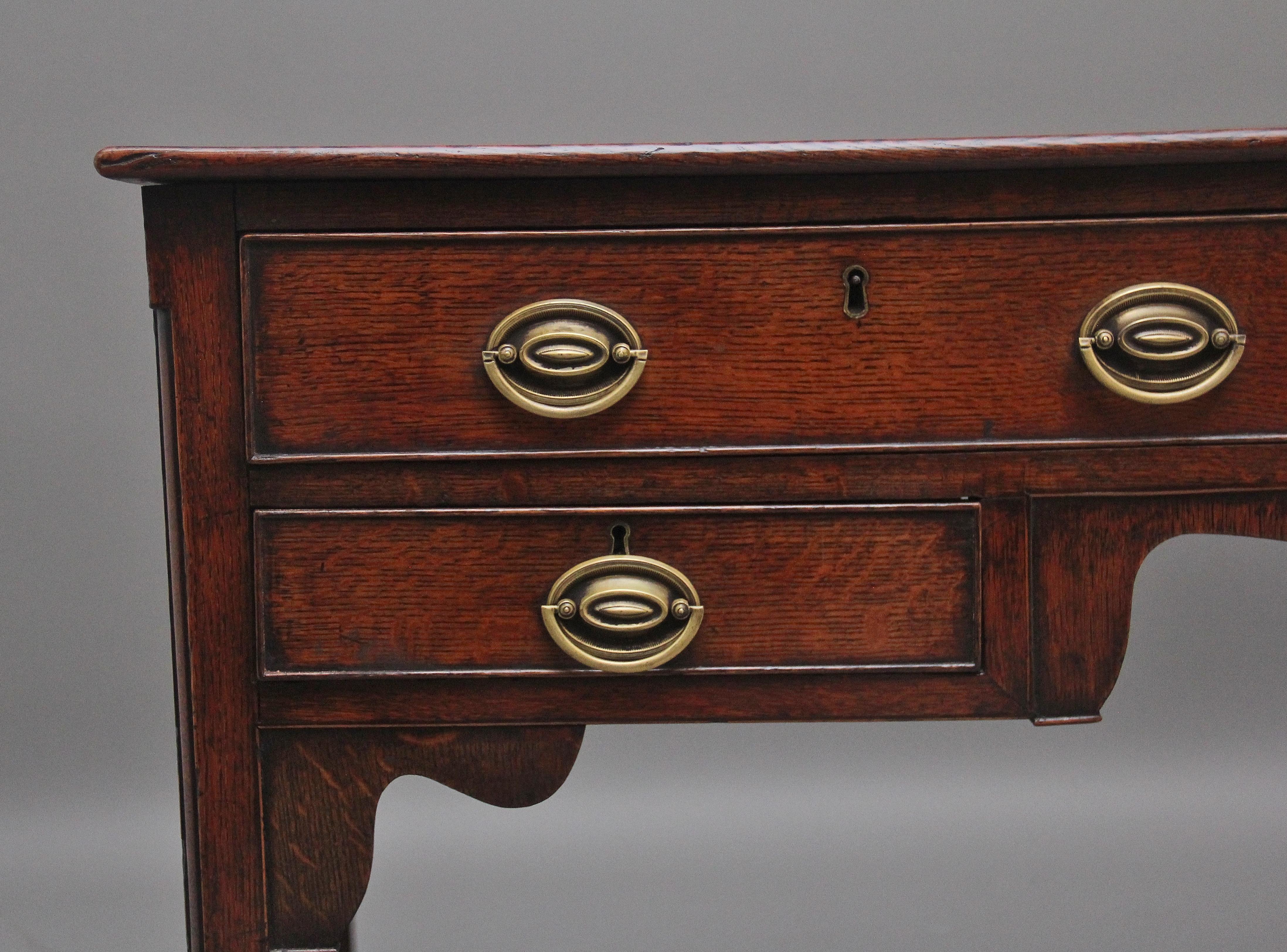 British Early 19th Century oak dresser base For Sale