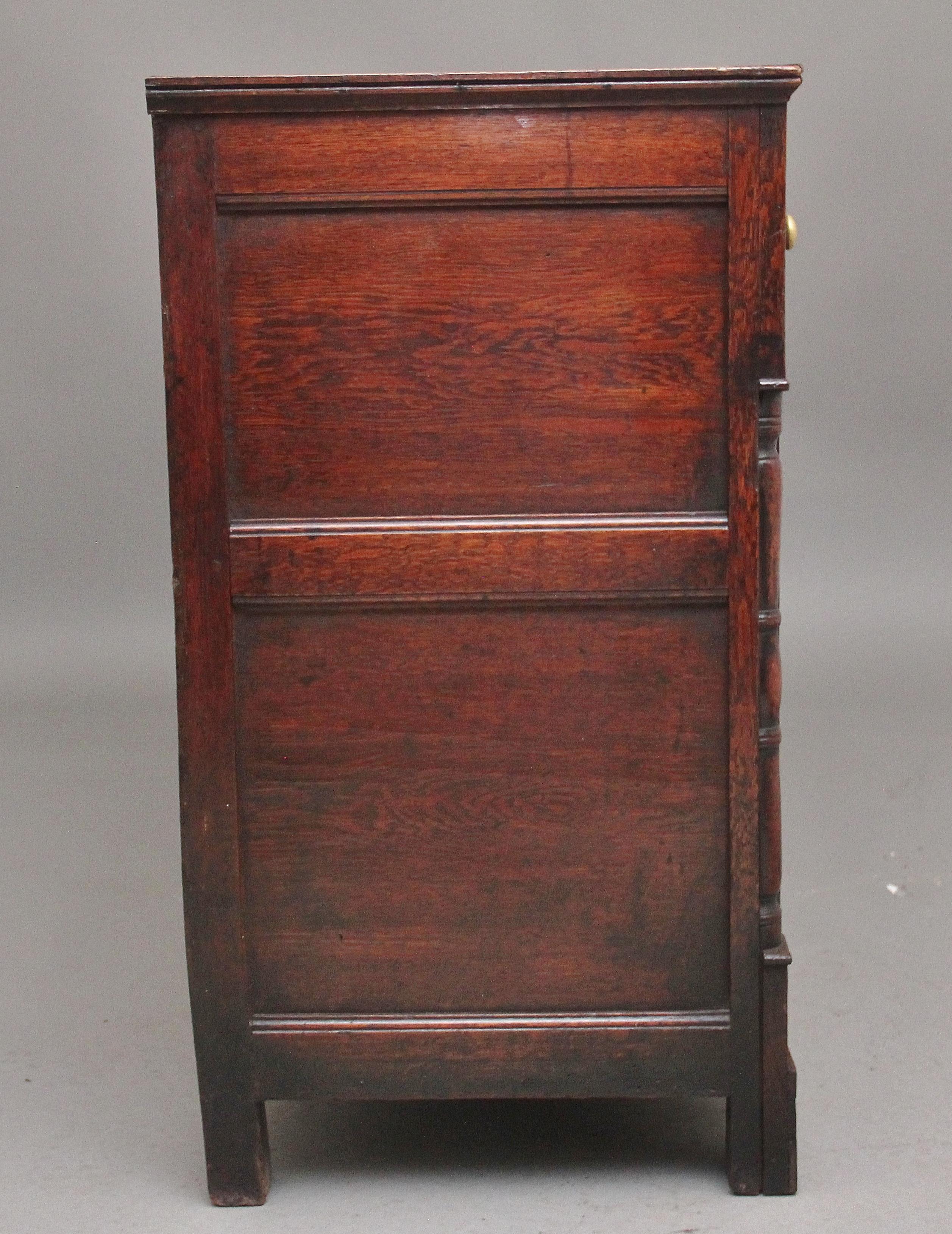 British Early 19th Century oak dresser base from the Georgian period  For Sale