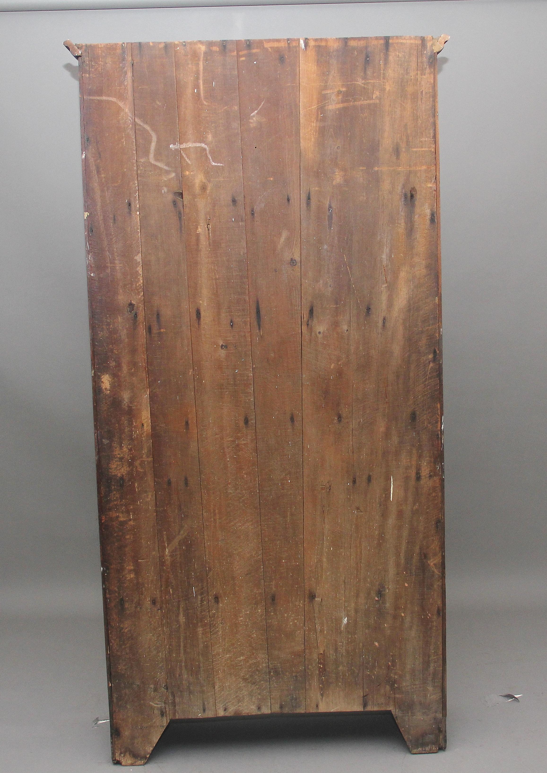 Early 19th Century Oak Food Cupboard For Sale 1