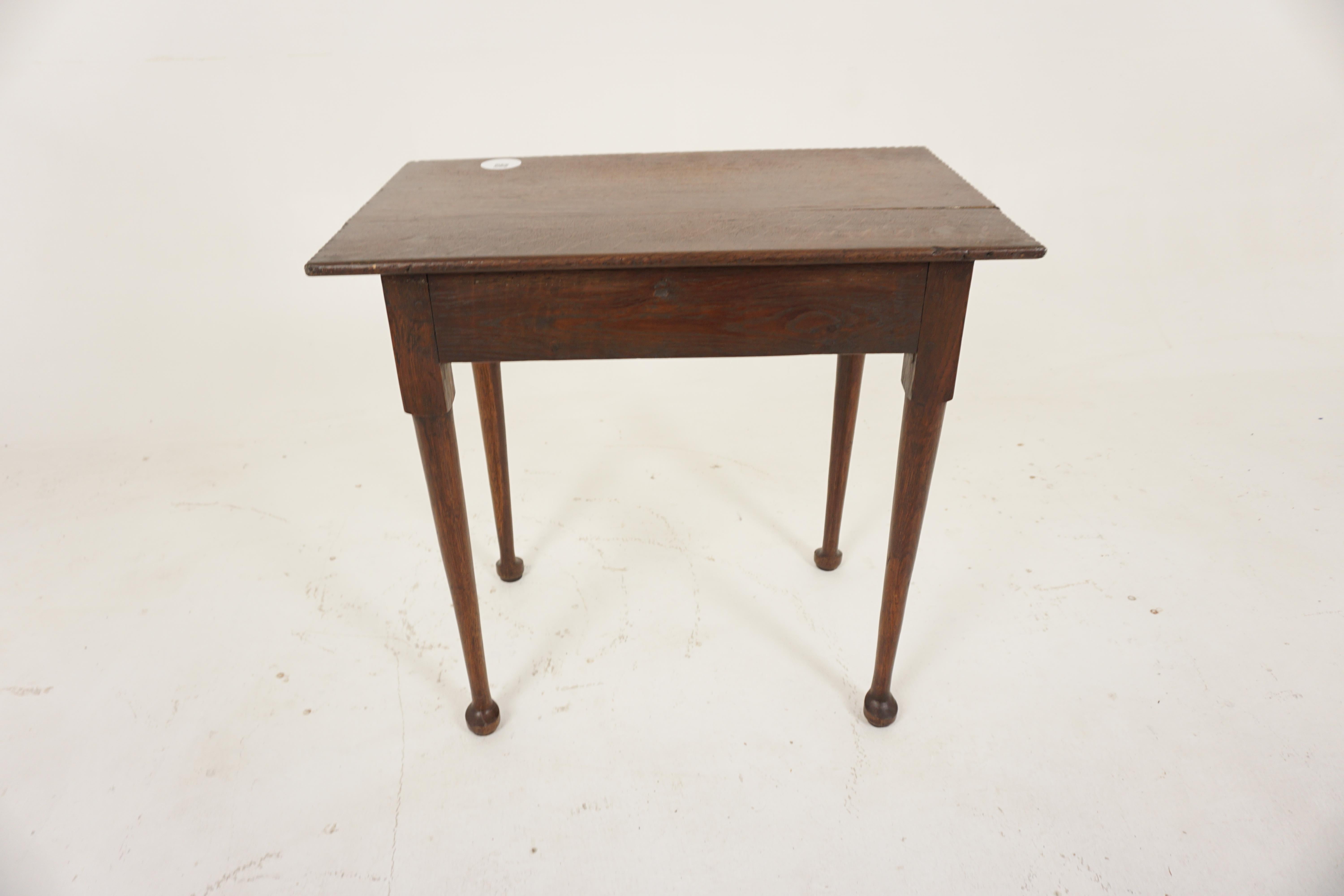 Early 19th Century Oak Hall Table/Drawer, Scotland 1780, H695 5