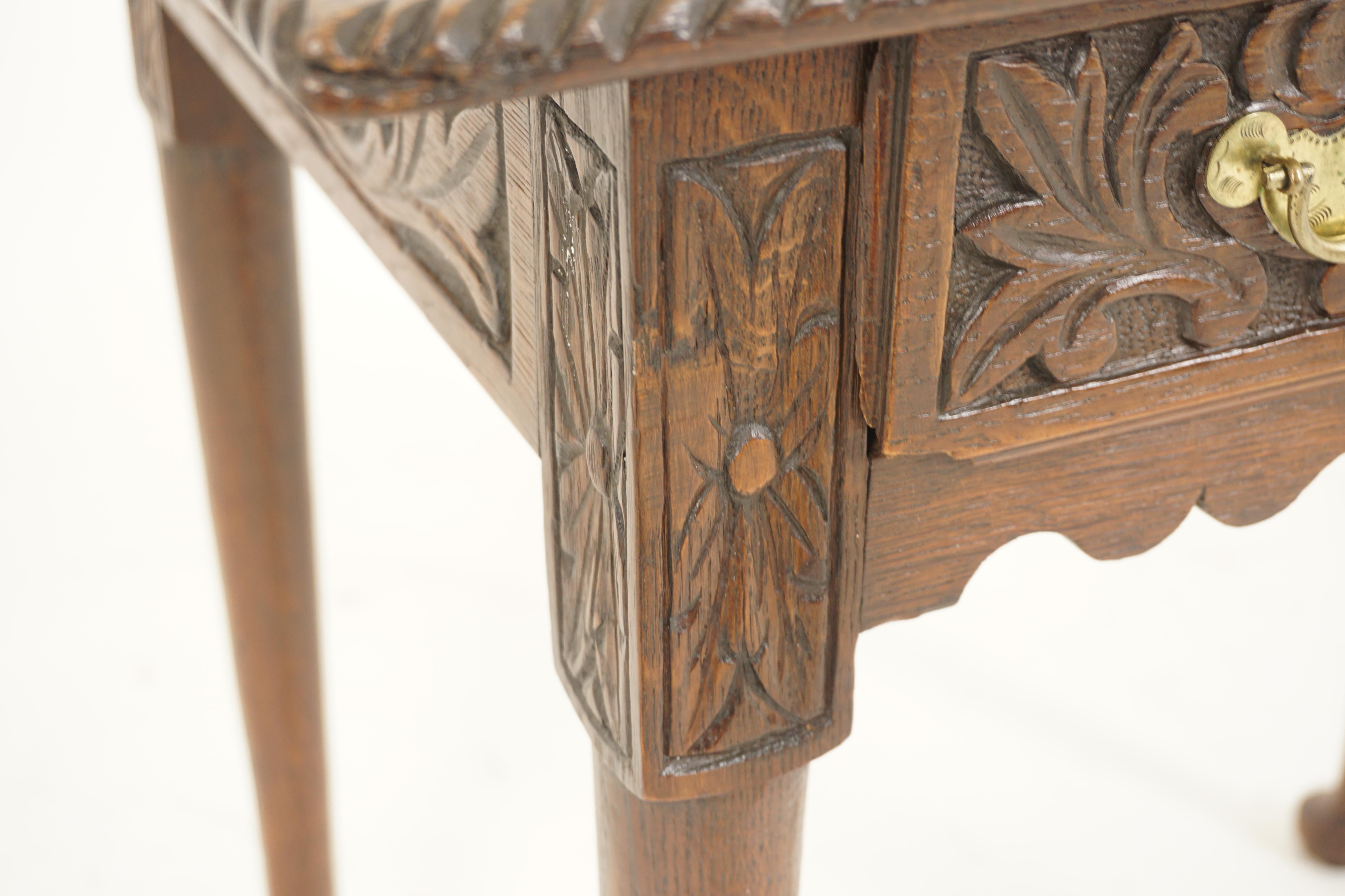 Early 19th Century Oak Hall Table/Drawer, Scotland 1780, H695 3