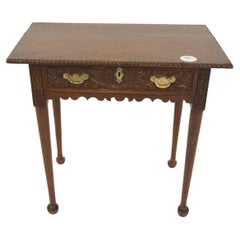 Antique Early 19th Century Oak Hall Table/Drawer, Scotland 1780, B695