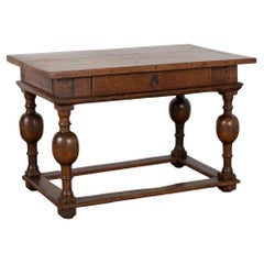 Early 19th Century Oak Library Table Console