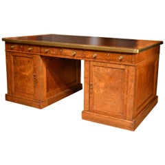 Antique Early 19th Century Oak Partners Desk