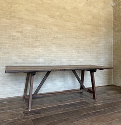 Early 19th Century Oak Refectory Trestle Table