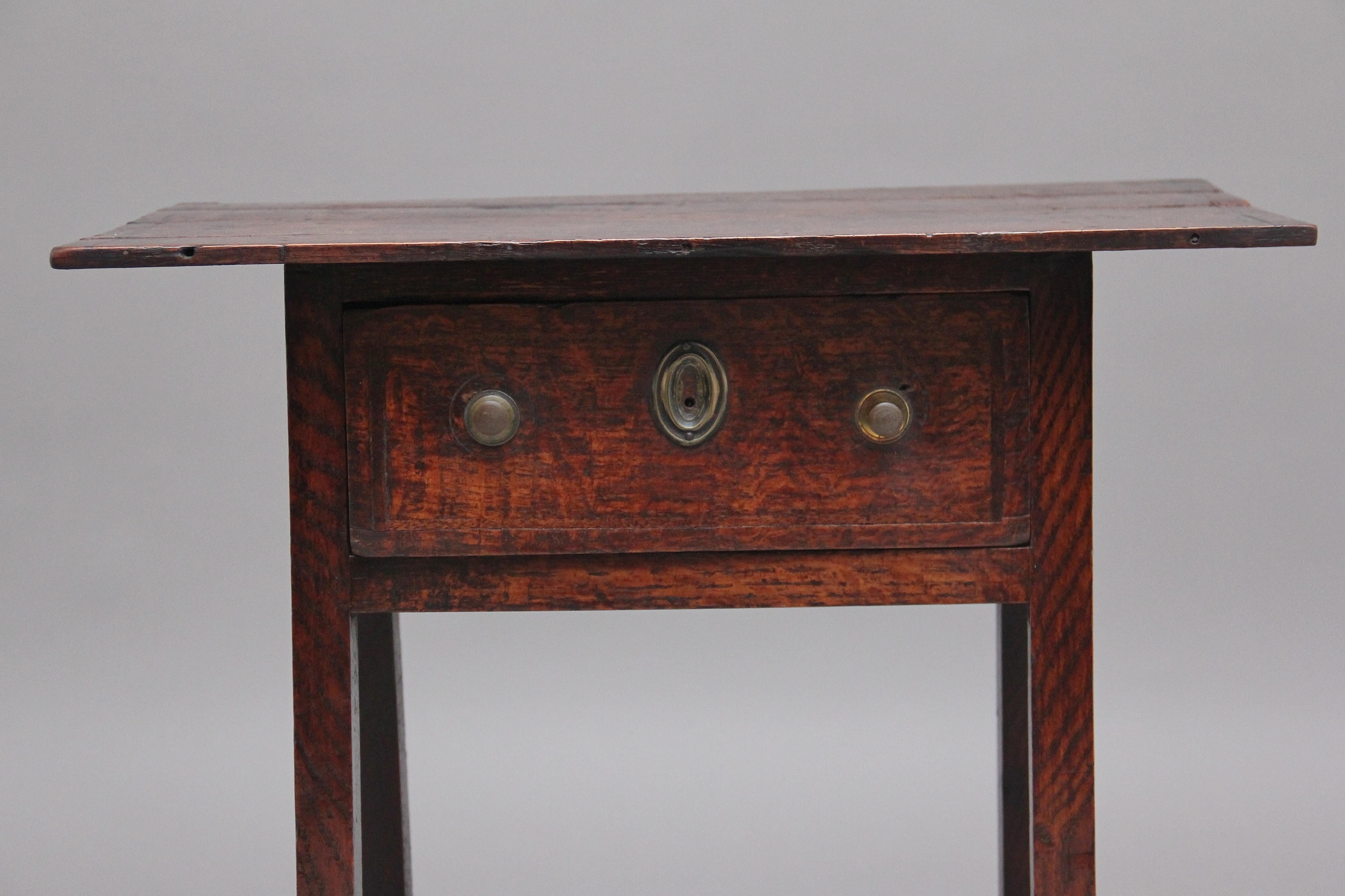 British Early 19th Century Oak Side Table