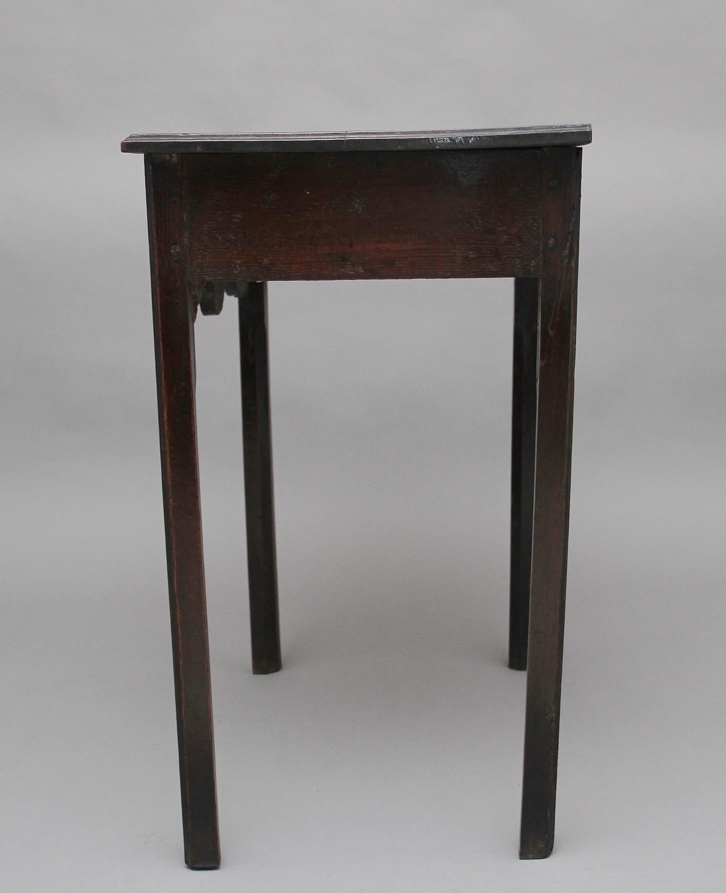 Early 19th Century Oak Side Table 2