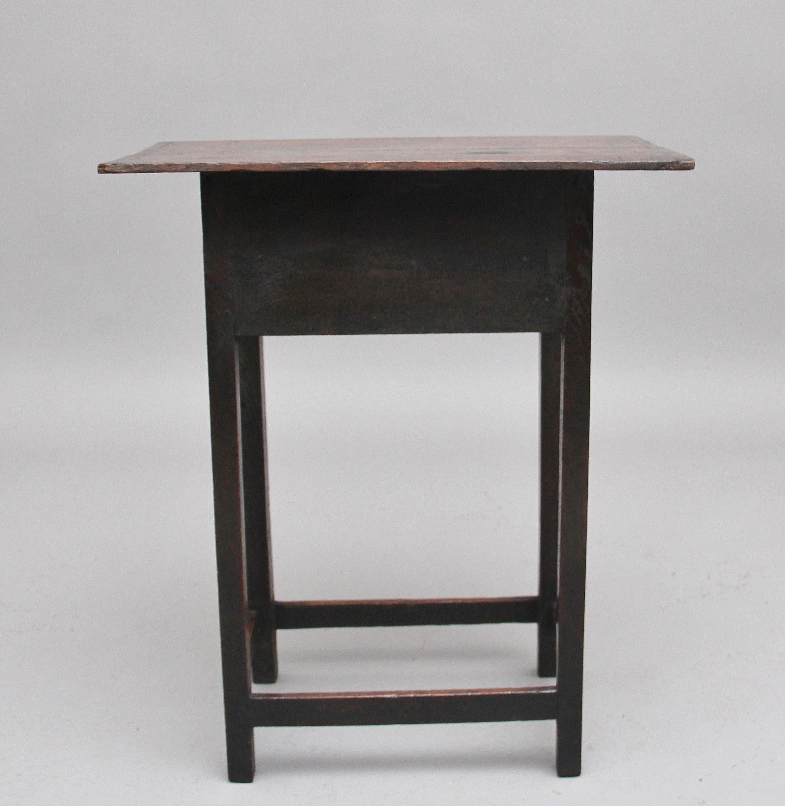 Early 19th Century Oak Side Table 2