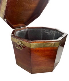 Early 19th Century Octagonal George III Period Mahogany Cellarette Wine Cooler