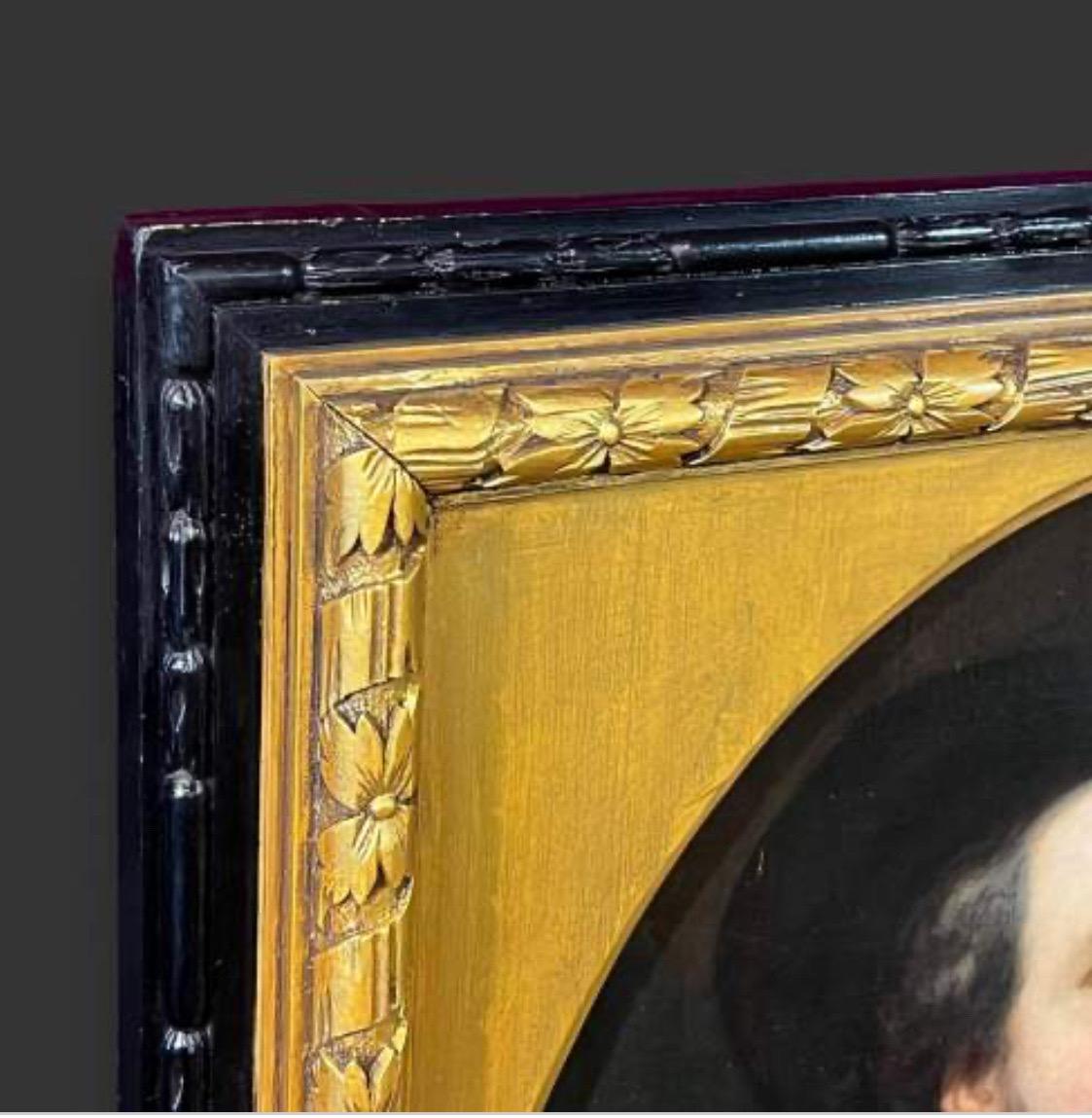 Early 19th Century Oil on Canvas Portrait after Peter Paul Rubens For Sale 2