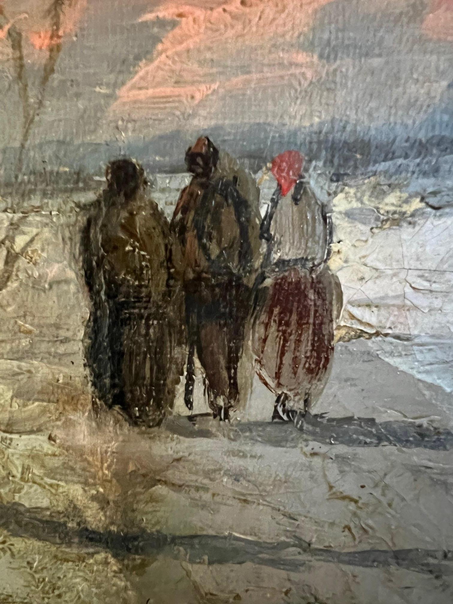 Allemand Peinture à l'huile du début du 19e siècle par J. D. A. Bossi, Signé en vente