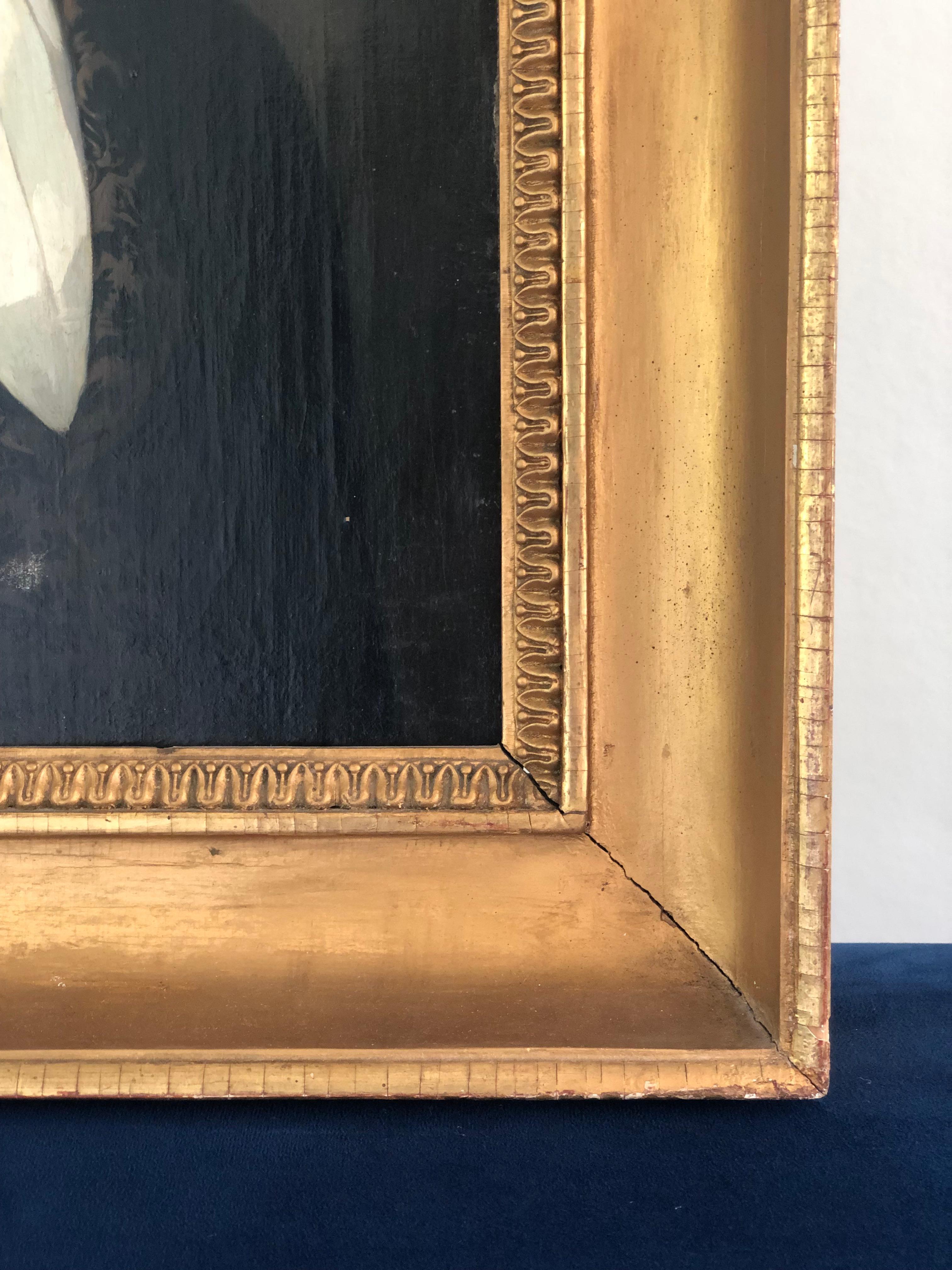 Early 19th century Oil Portrait Painting of a Gentleman Carl Robert Fahlman In Good Condition In Sakskøbing, DK