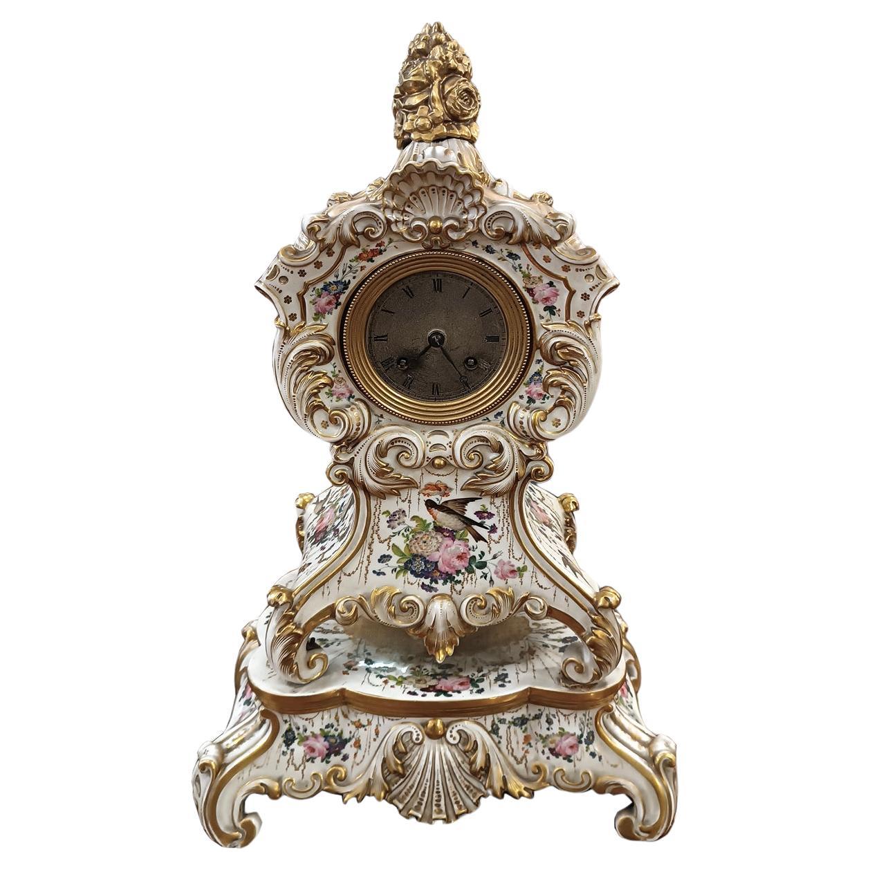 EARLY 19th CENTURY “OLD PARIS” PORCELAIN CLOCK 