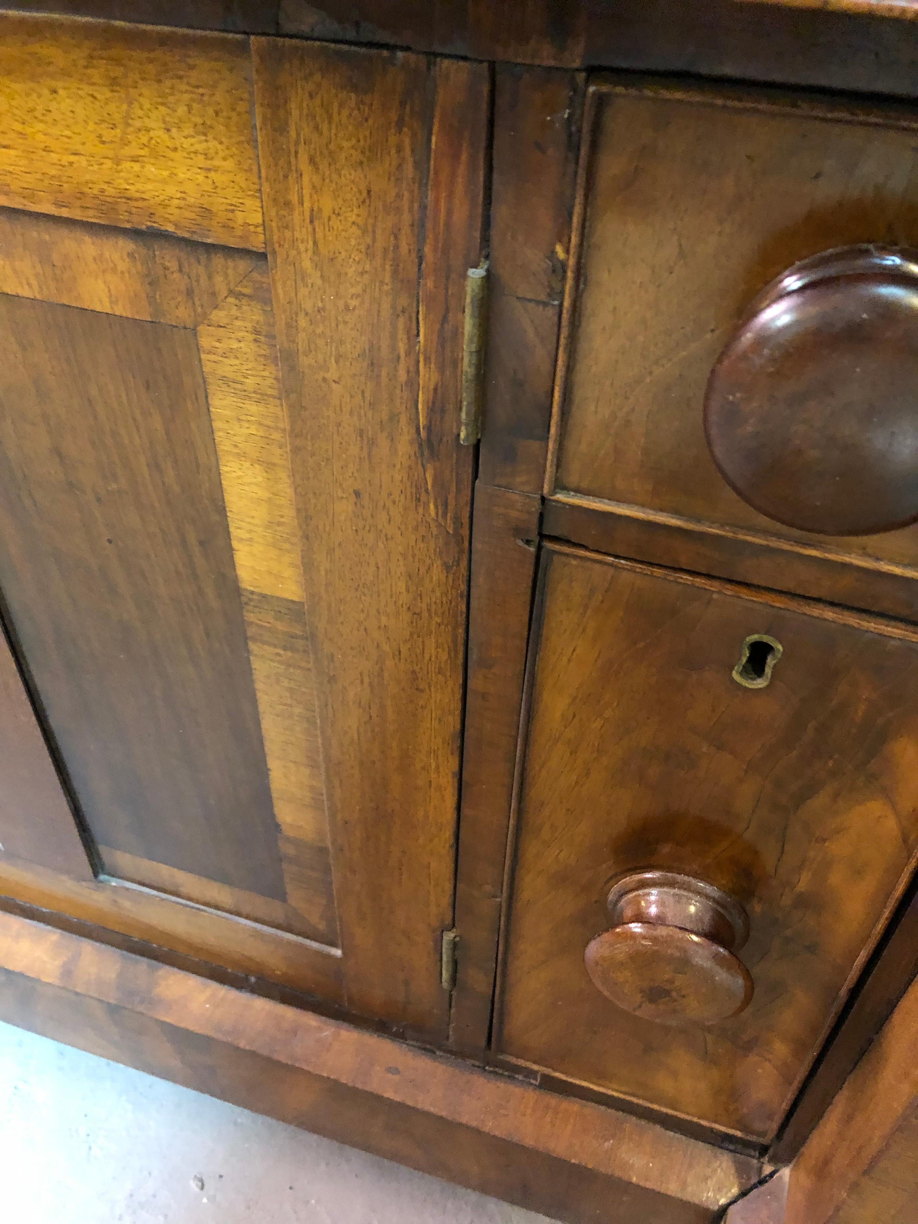 Early 19th Century Old World Empire Mahogany Sideboard with Figural Mounts 8