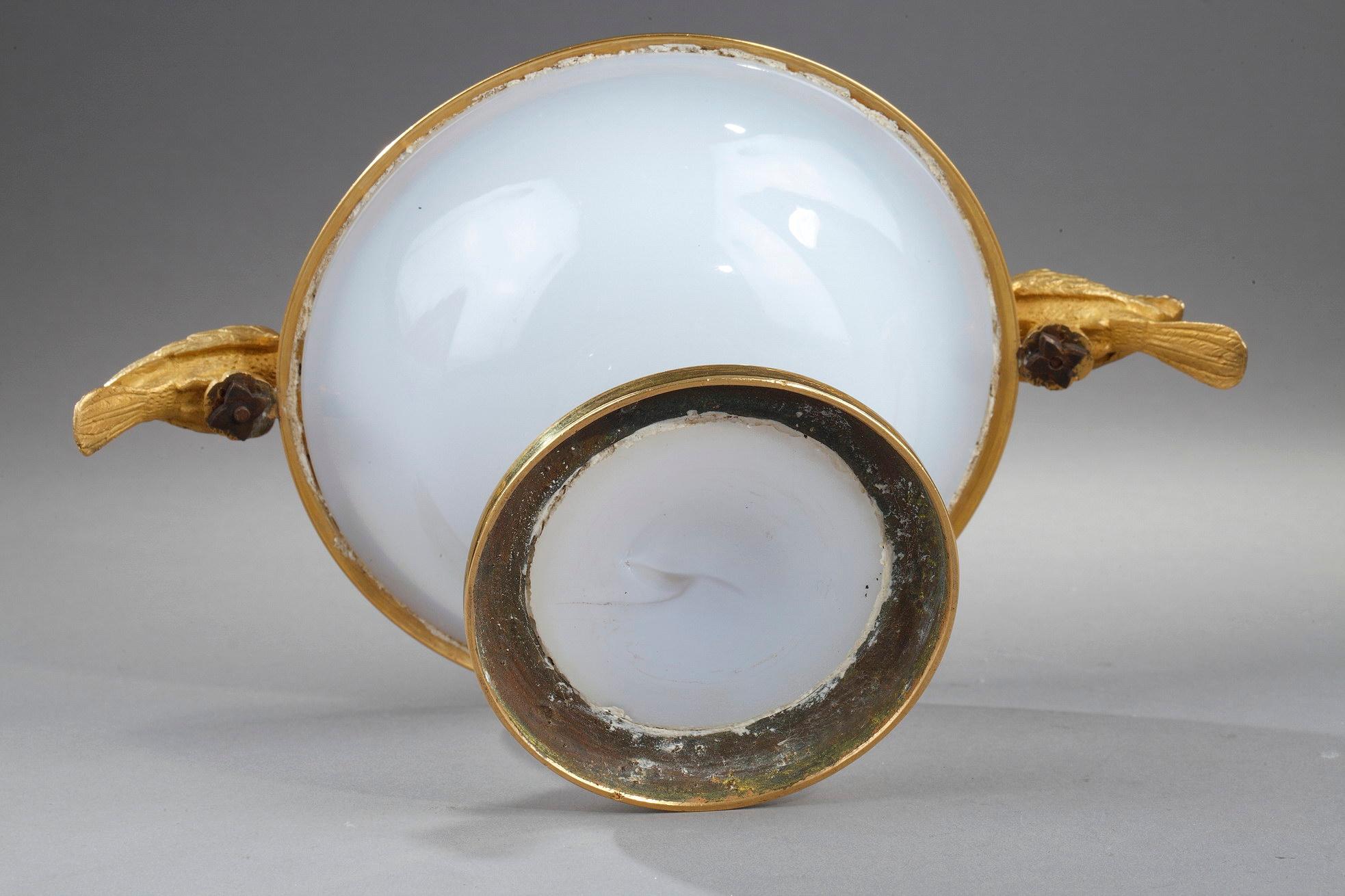 Early 19th Century Opaline Crystal Cup with Birds 4