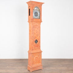 Orologio a pendolo svedese alto dipinto a mano dei primi del XIX secolo