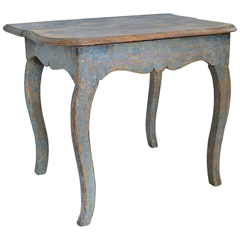 Early 19th Century Original Paint Swedish Provincial Table