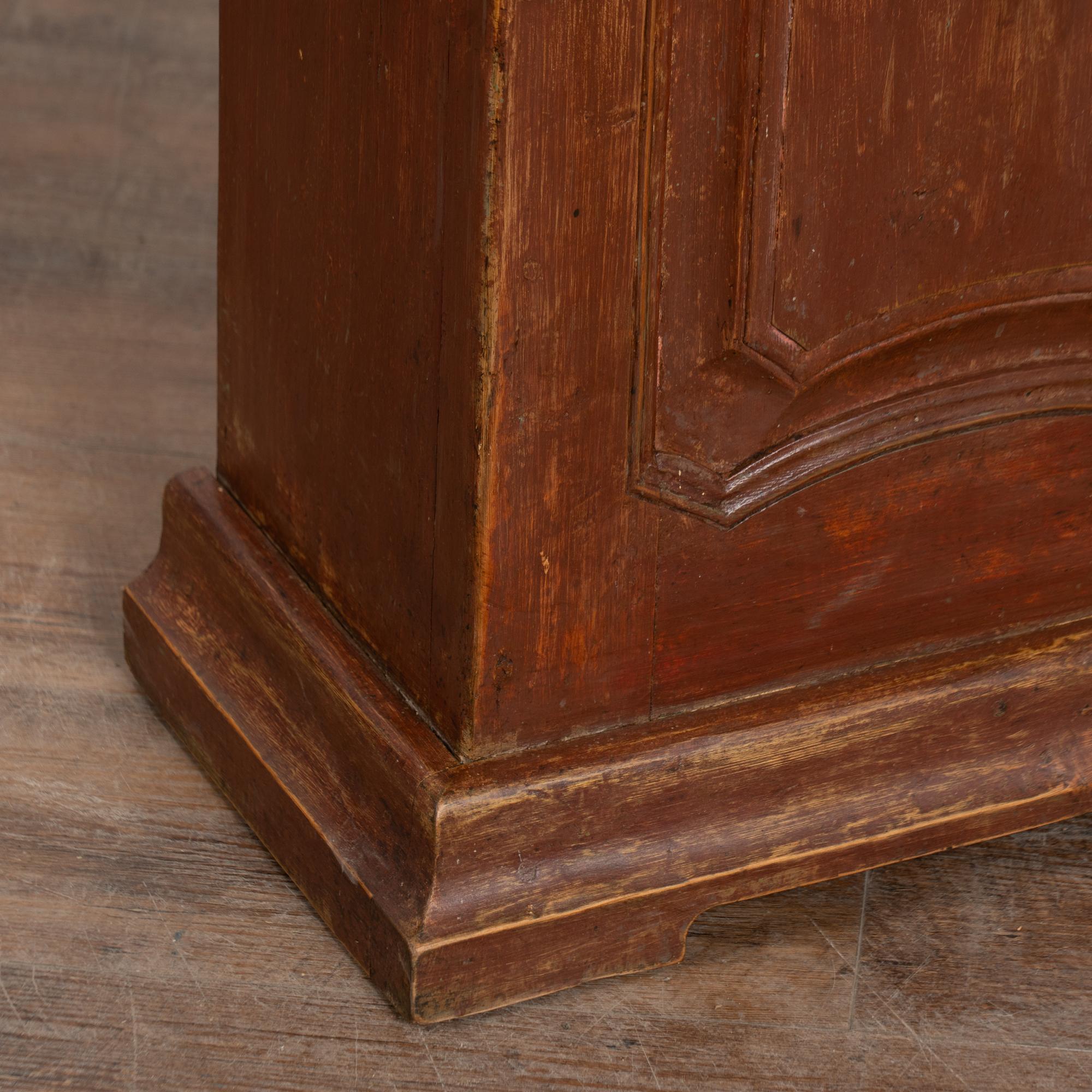 Early 19th Century Original Painted Swedish Mora Grandfather Clock For Sale 4