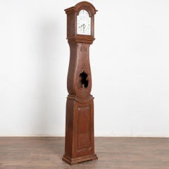 Early 19th Century Original Painted Swedish Mora Grandfather Clock