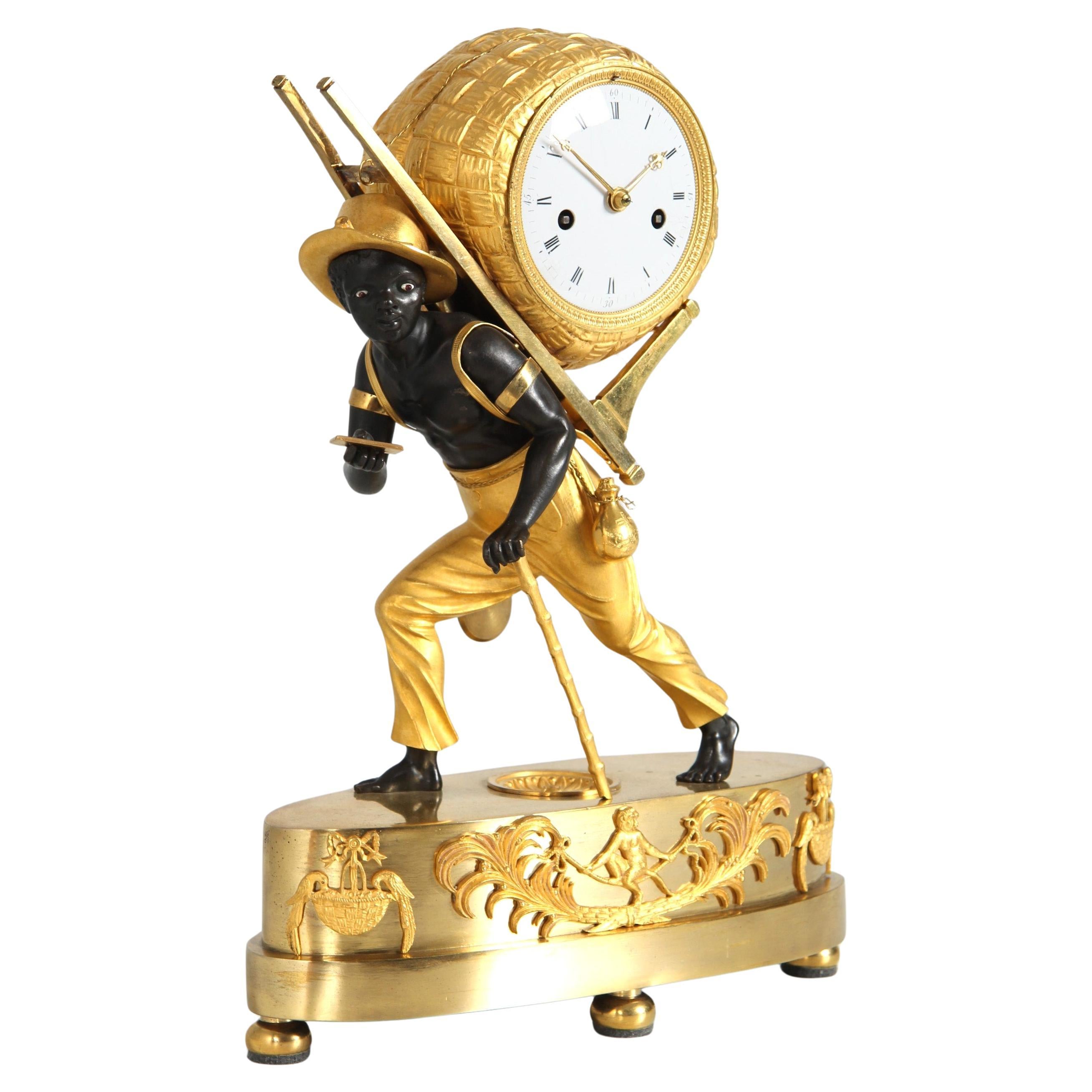 Early 19th Century Ormolu Mantel Clock "Portefaix", Paris, circa 1810 For Sale