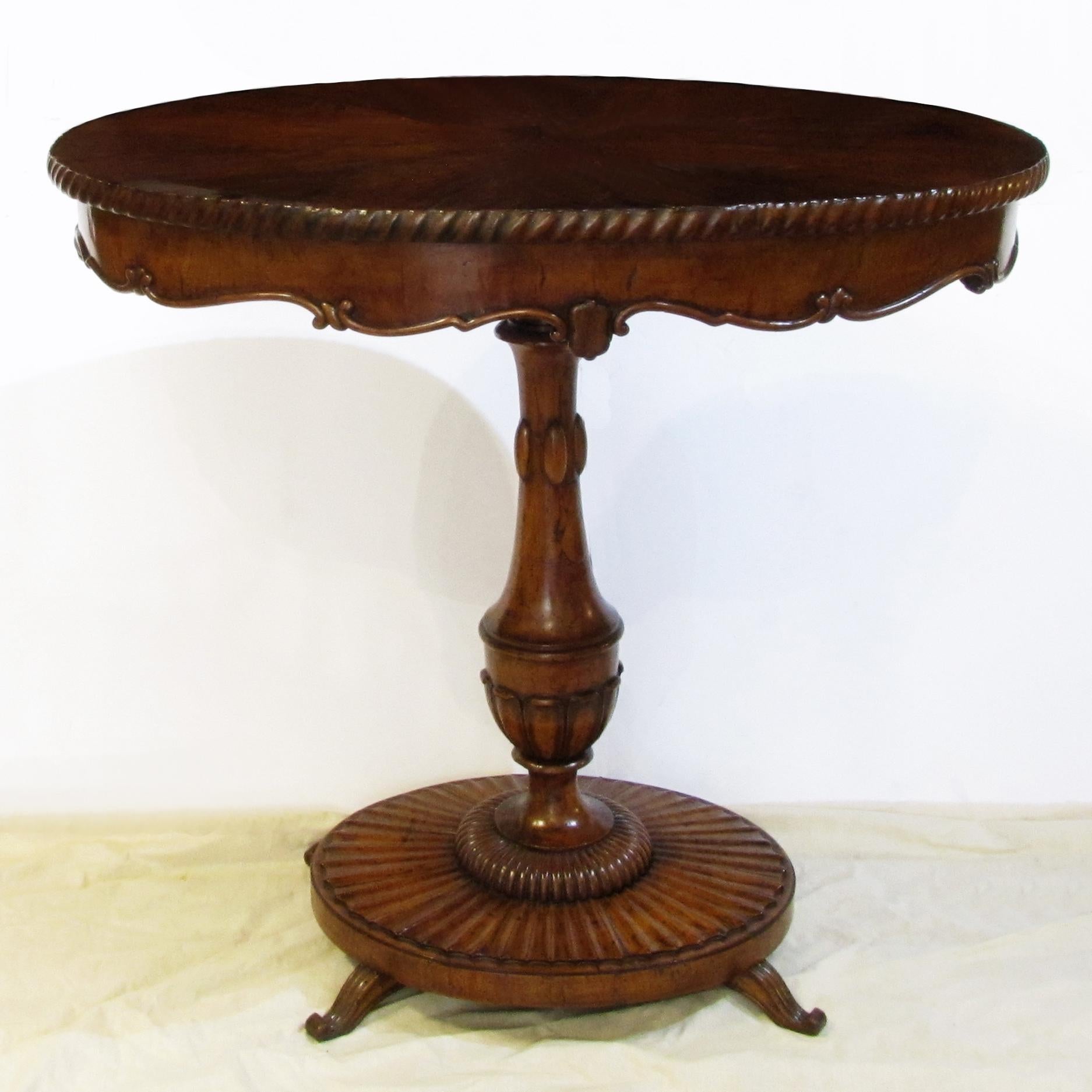 Italian EARLY 19th CENTURY OVAL COFFEE TABLE For Sale