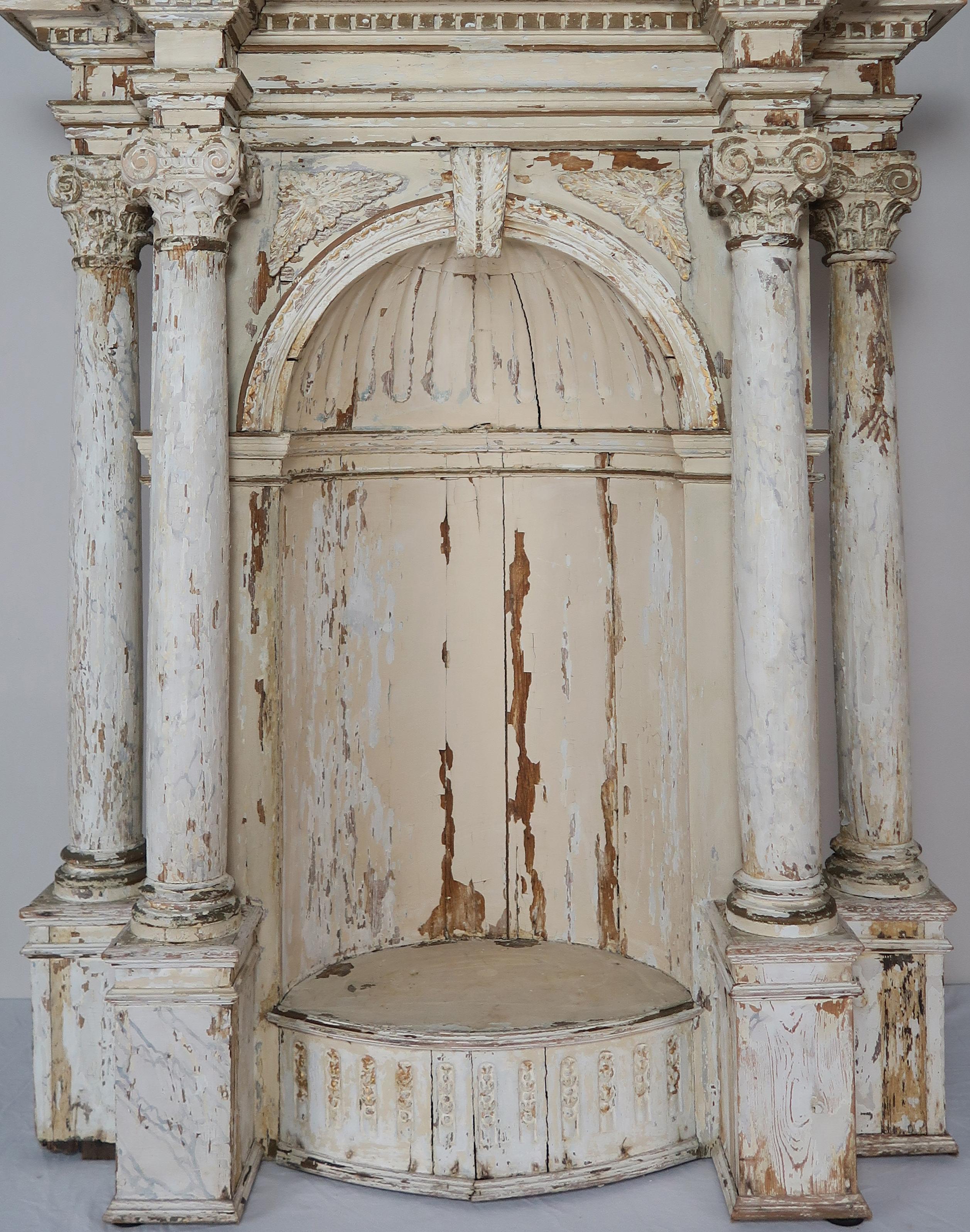 Italian Early 19th Century Painted Alter Piece